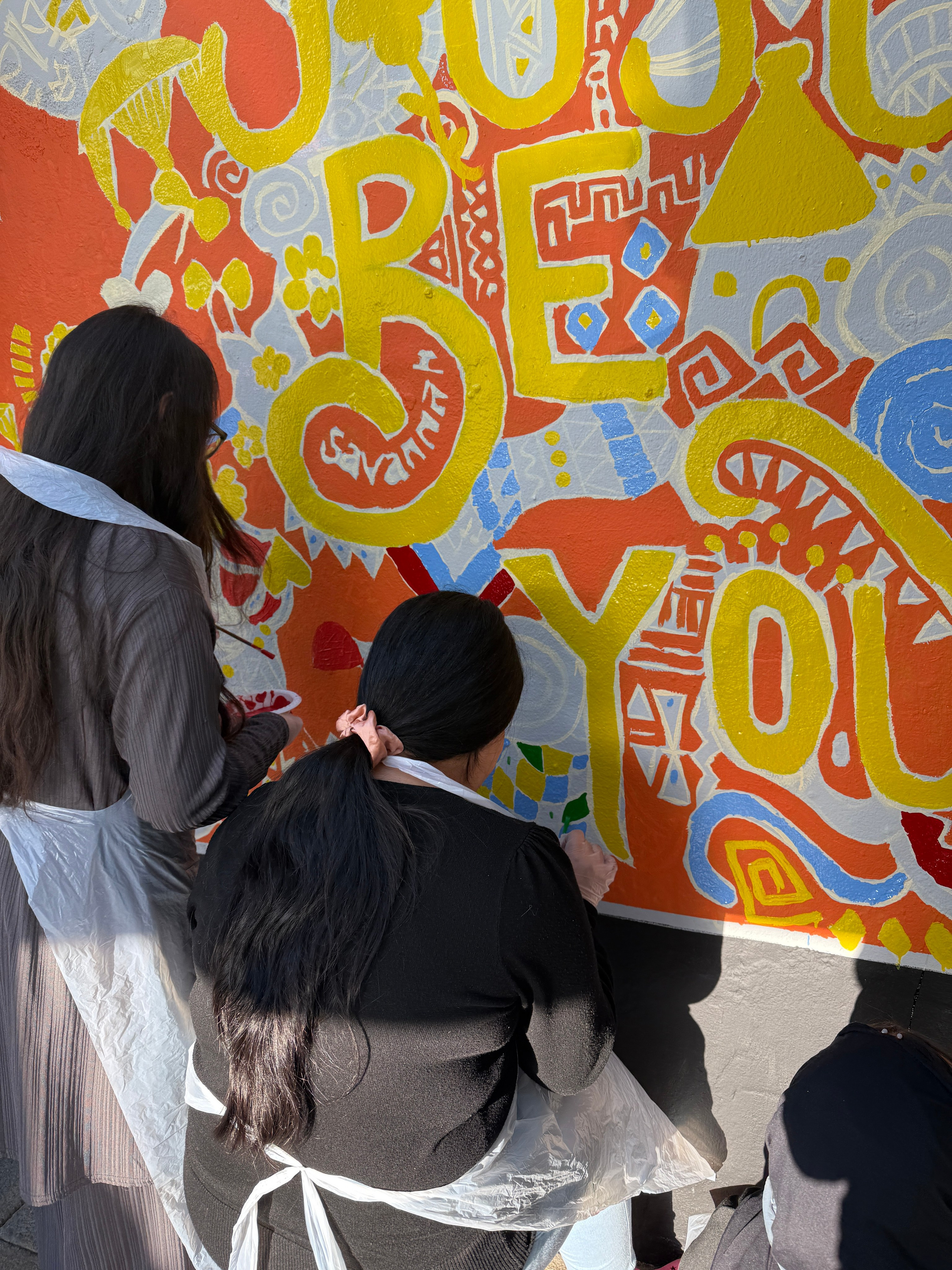 MAPA Community Girls Group Mural. Professional Portrait & Event Photographer in West Yorkshire, travels across UK