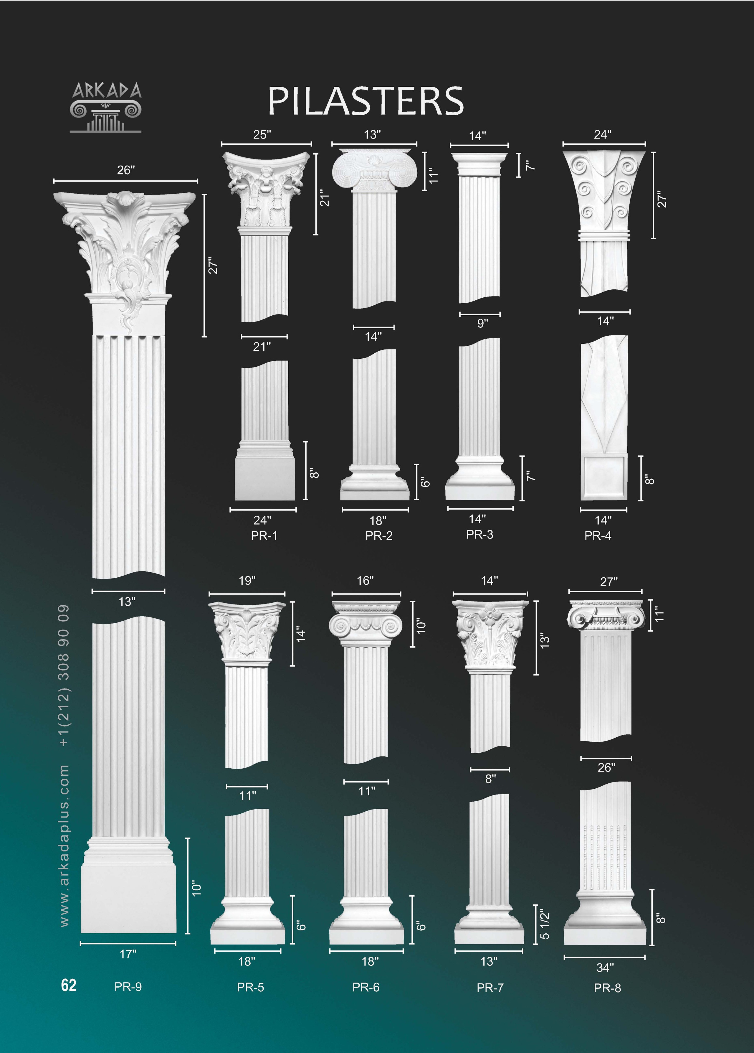Catalog pages. Plaster molding