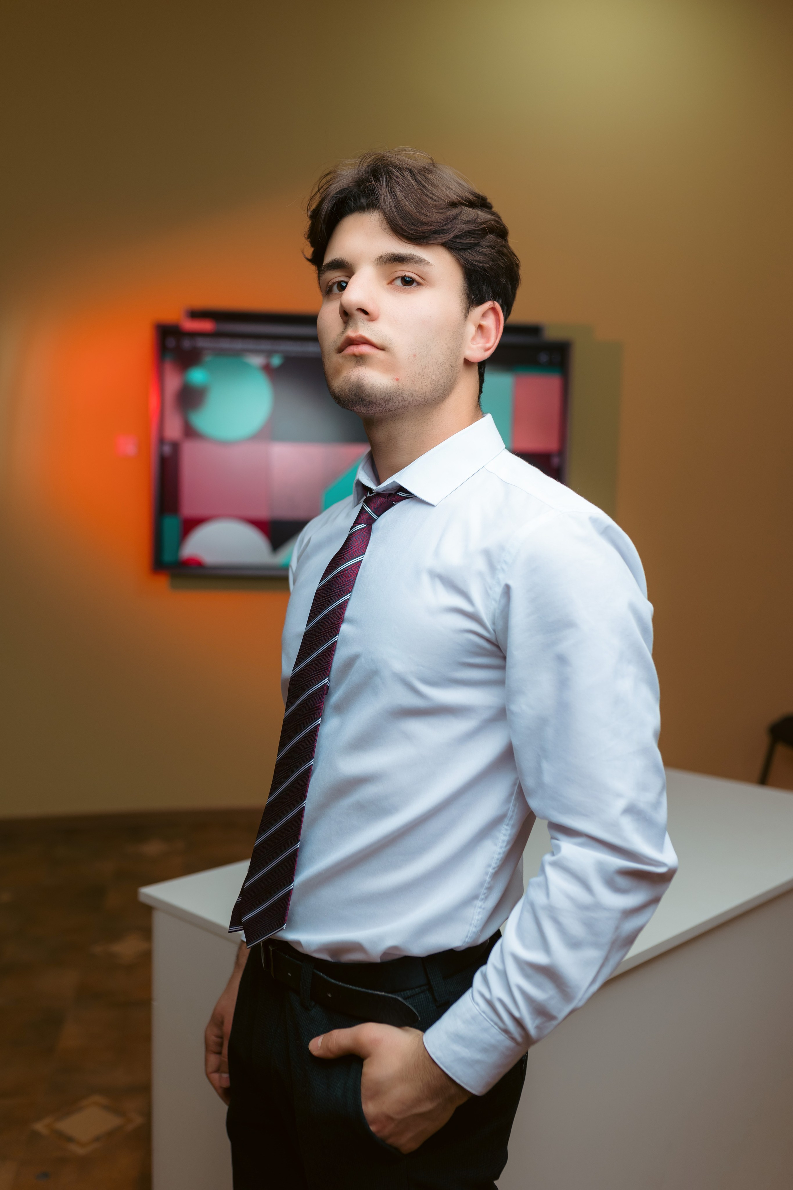 Portret elev absolvent, fotografie pentru album personalizat