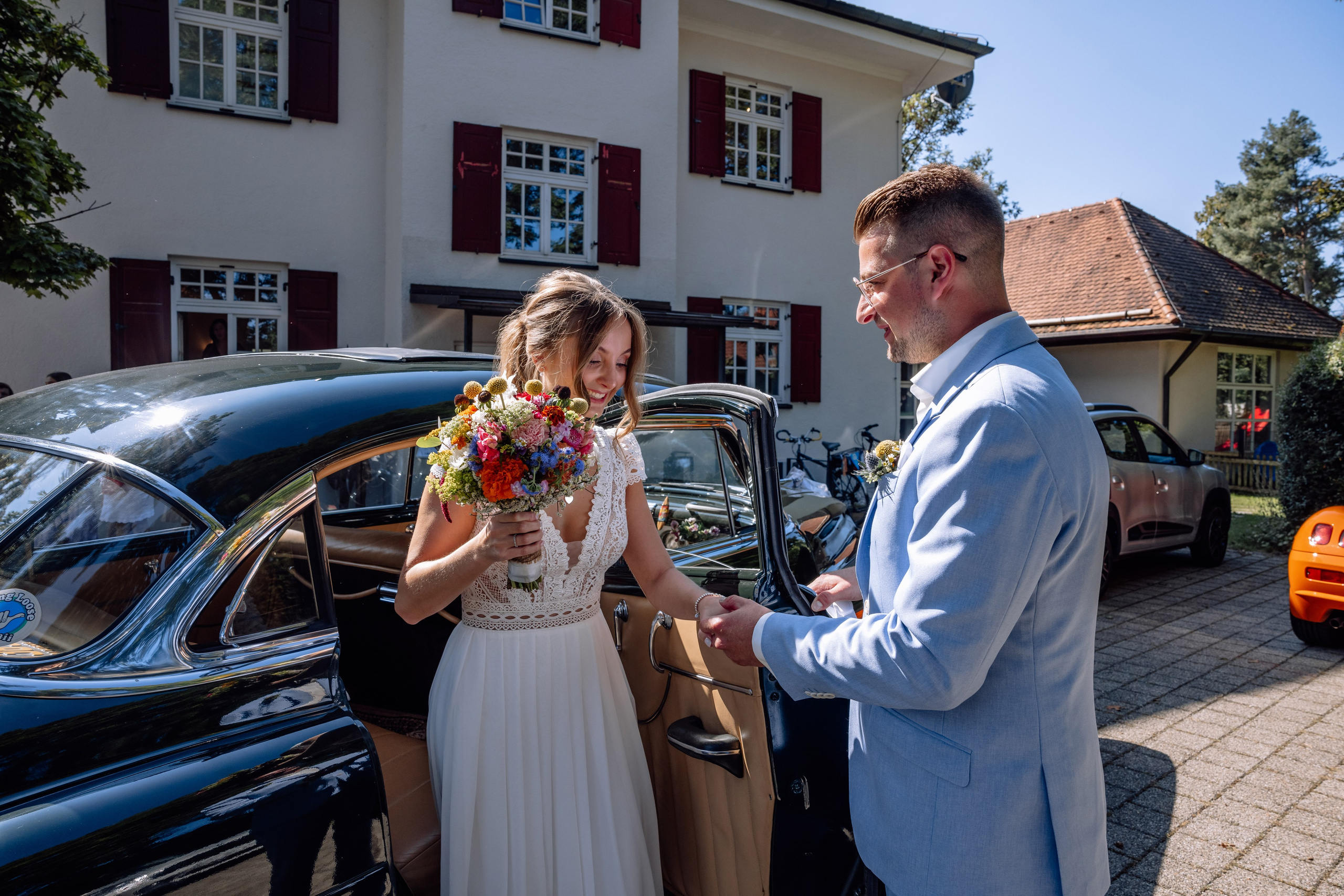 Gilching: Vanessa und Maxi. Hochzeitsfotograf München Taufe Familienfotograf Tanja Mauke