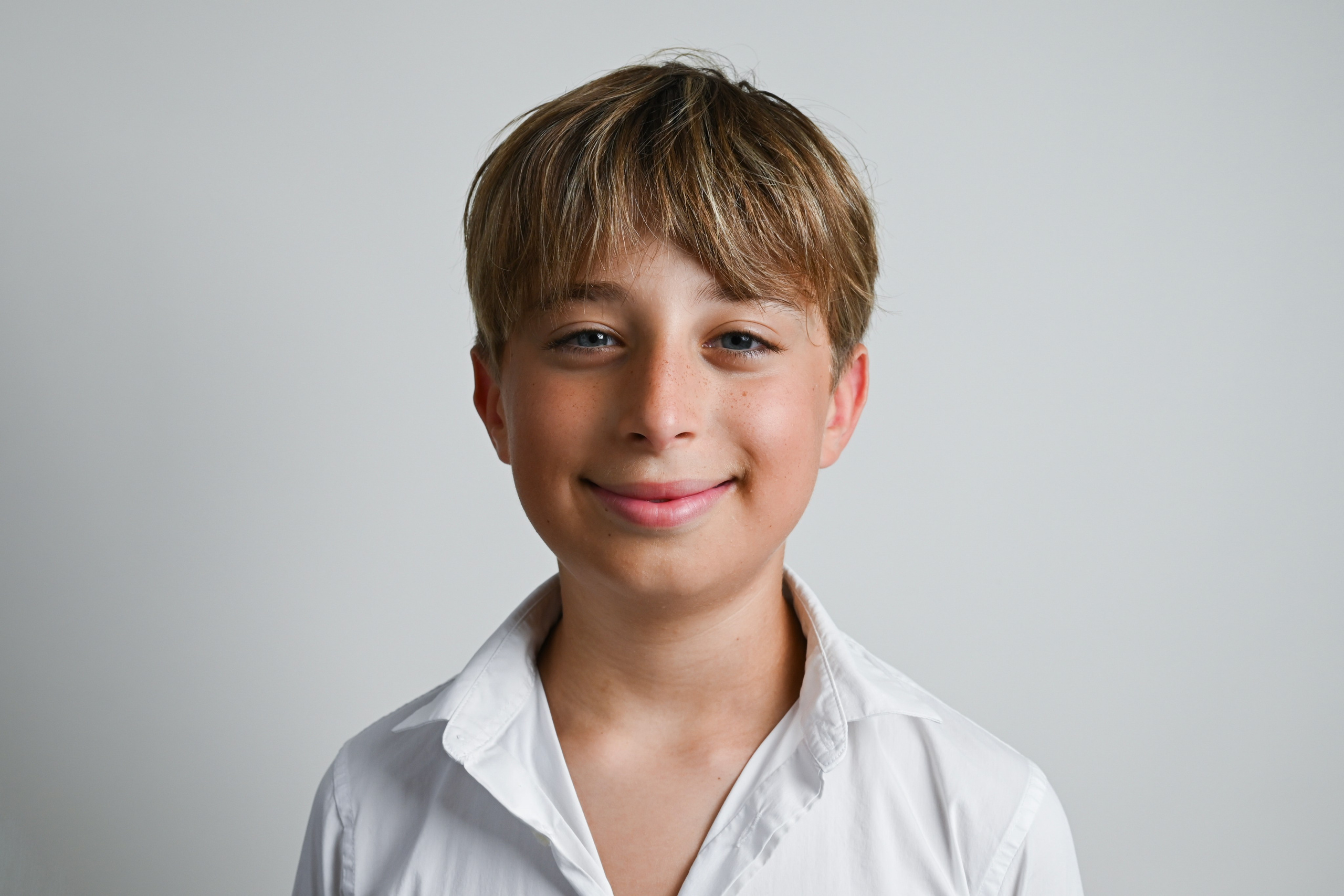 Photo Shooting in studio mother with son