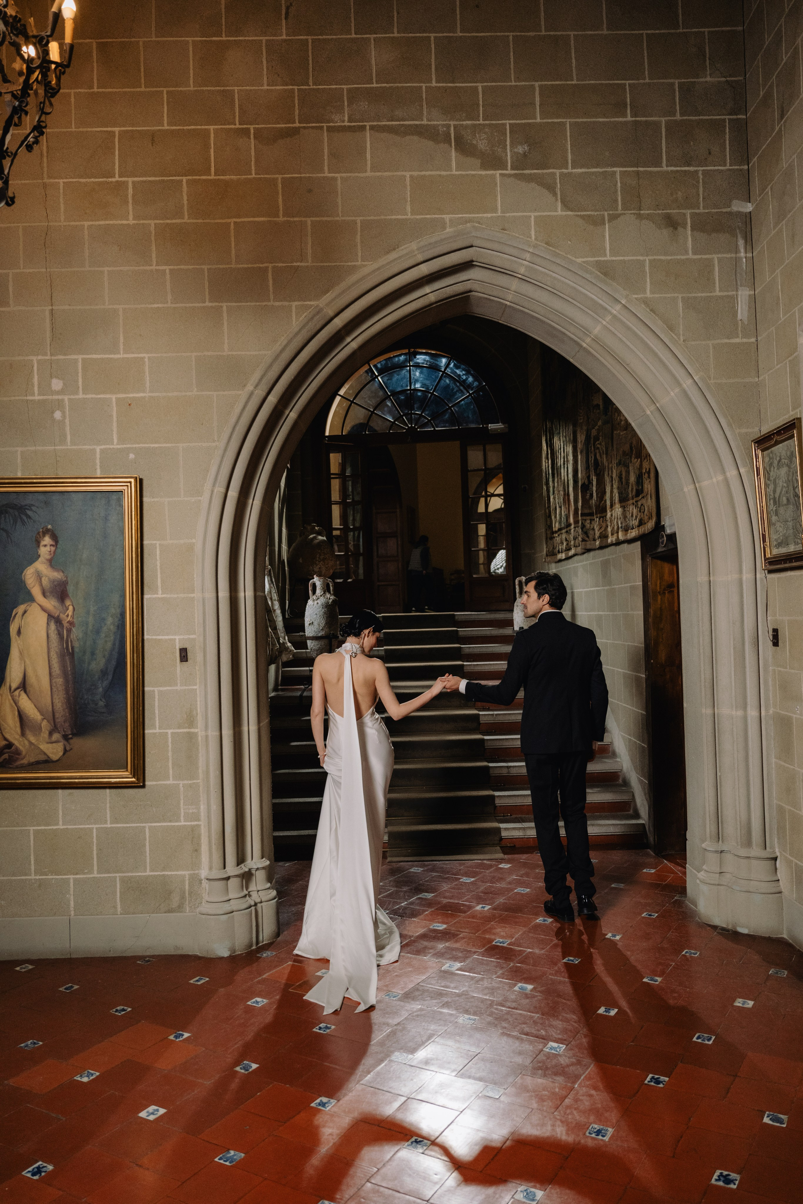 Elegant Barcelona wedding at La Baronia captured on film and digital Romantic destination wedding photography near Barcelona, Spain