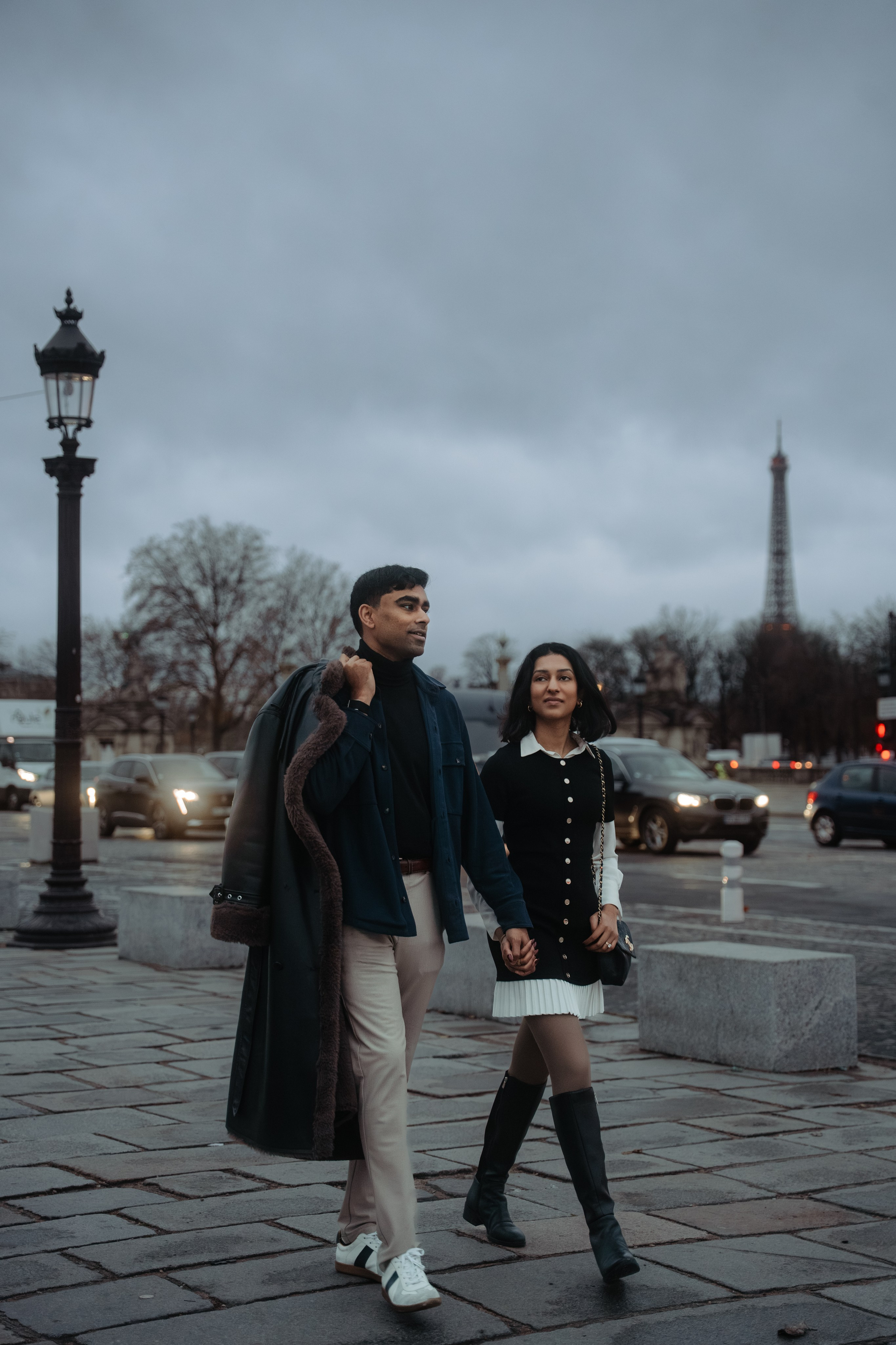 Abi & Sai — Christmas in Paris. Фотограф в Париже Полина Осипова