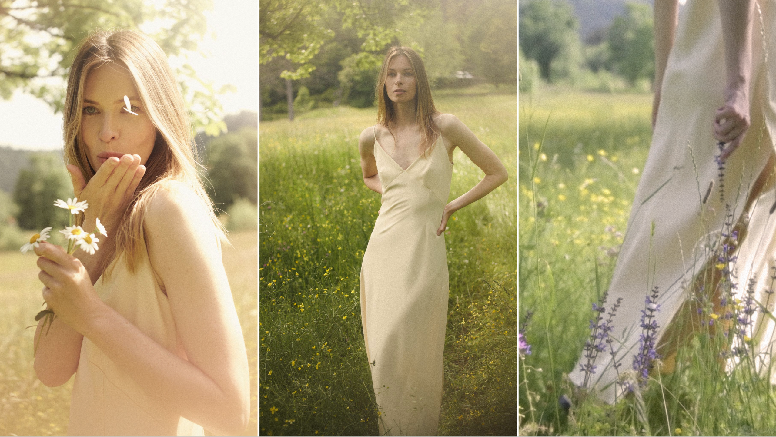 The girl is blowing a kiss during a lifestyle photoshoot. Campaign shooting for fashion brand 