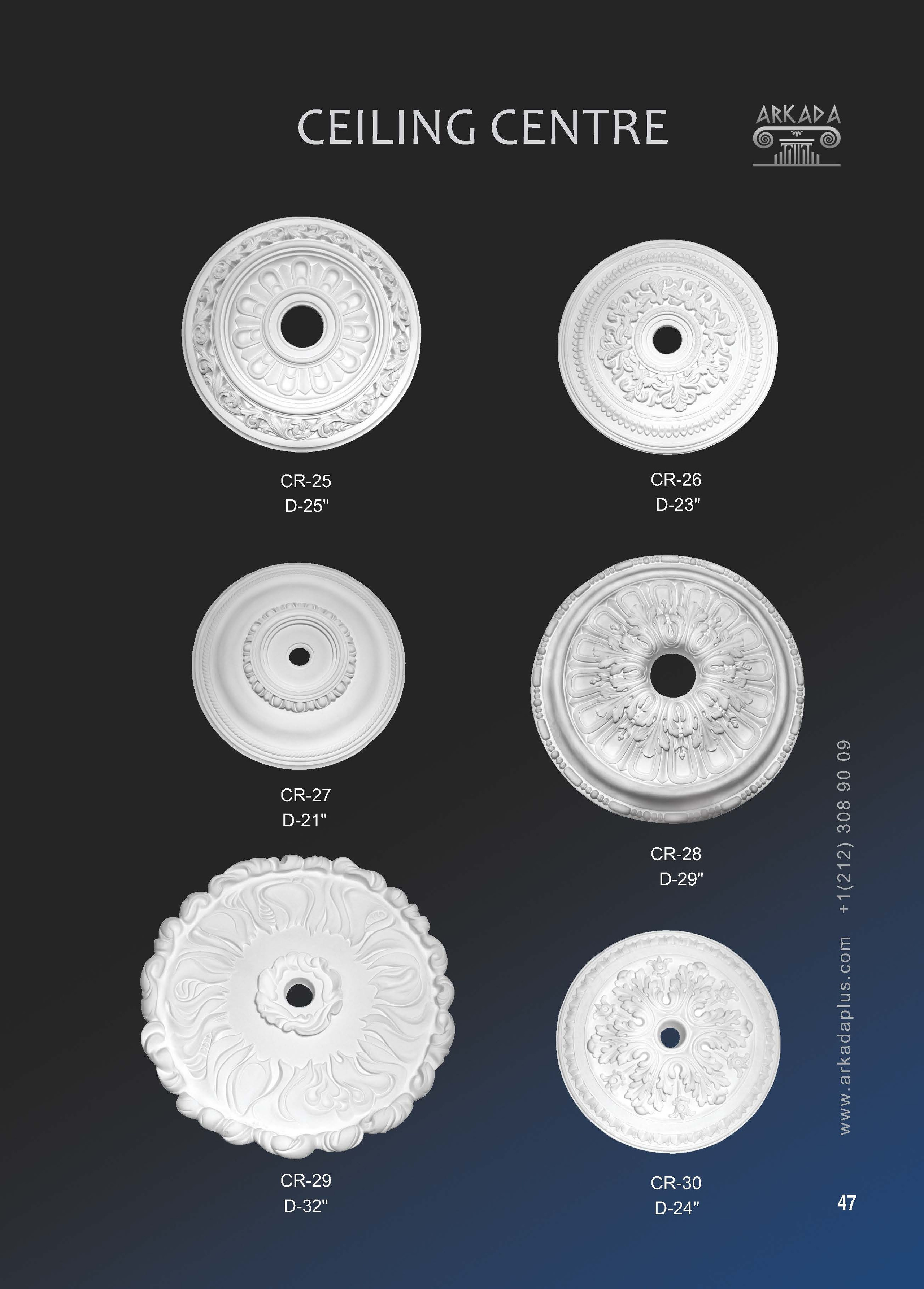 Catalog pages. Plaster molding