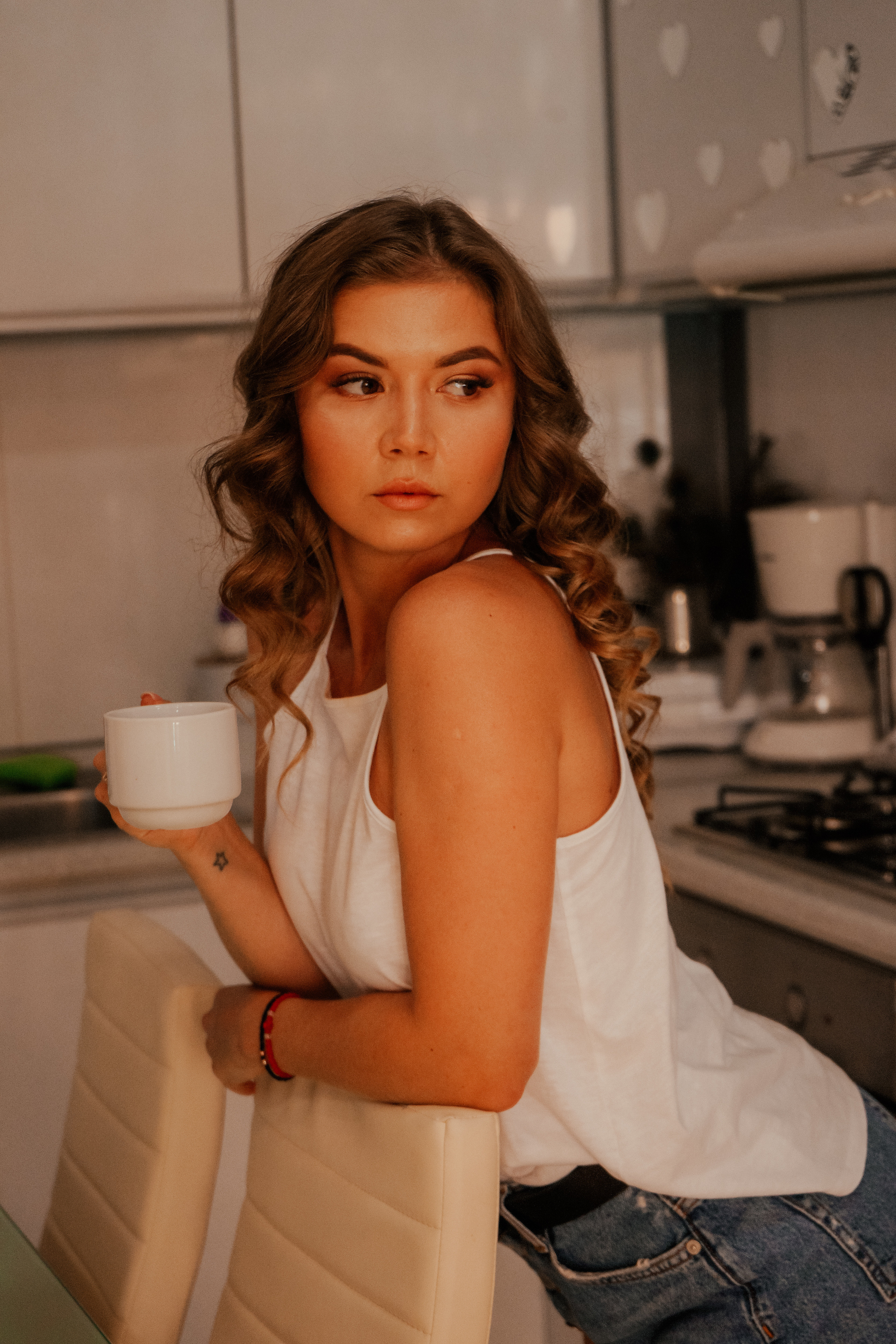 My beautiful girl. Photographer at Santorini