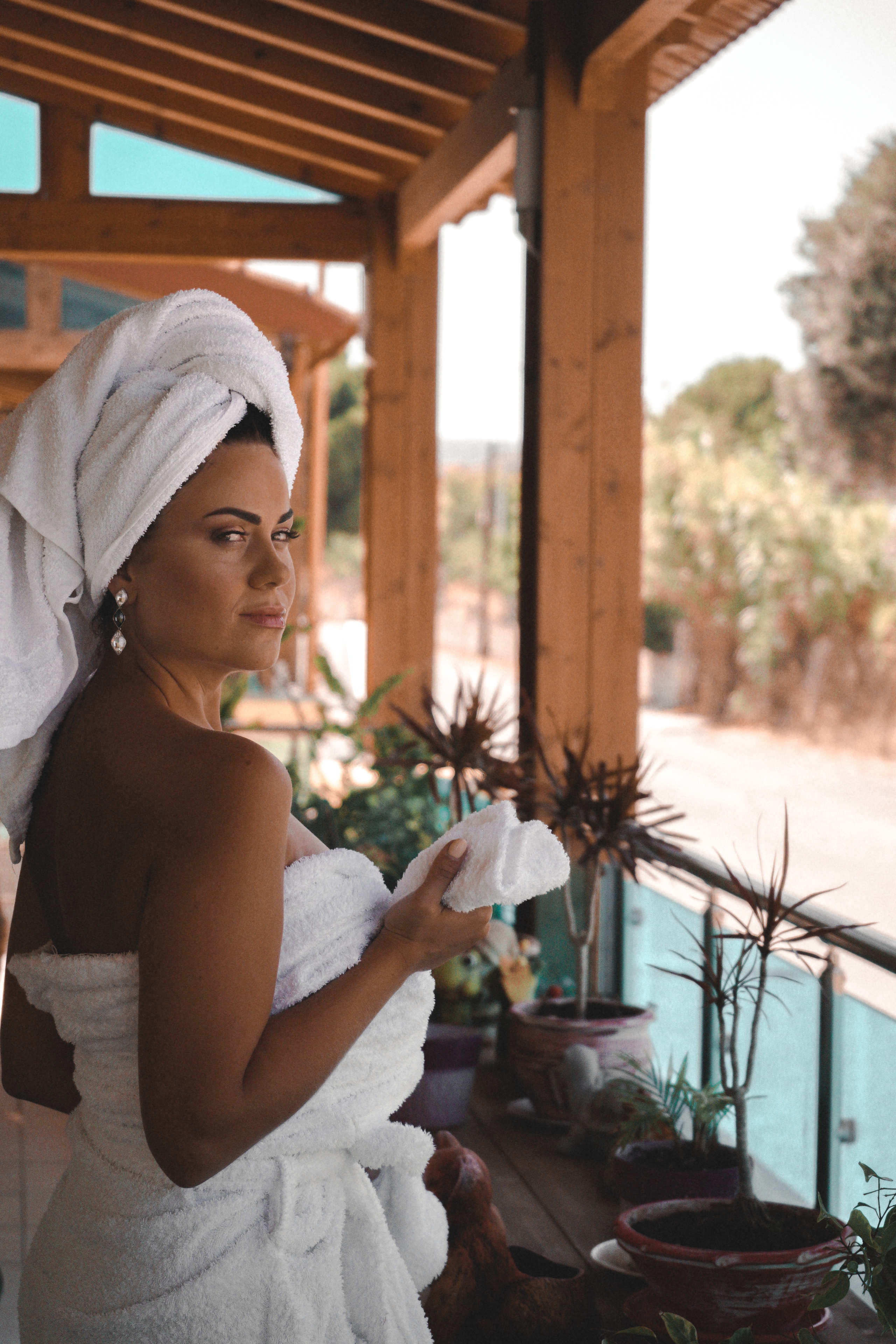 My beautiful girl. Photographer at Santorini