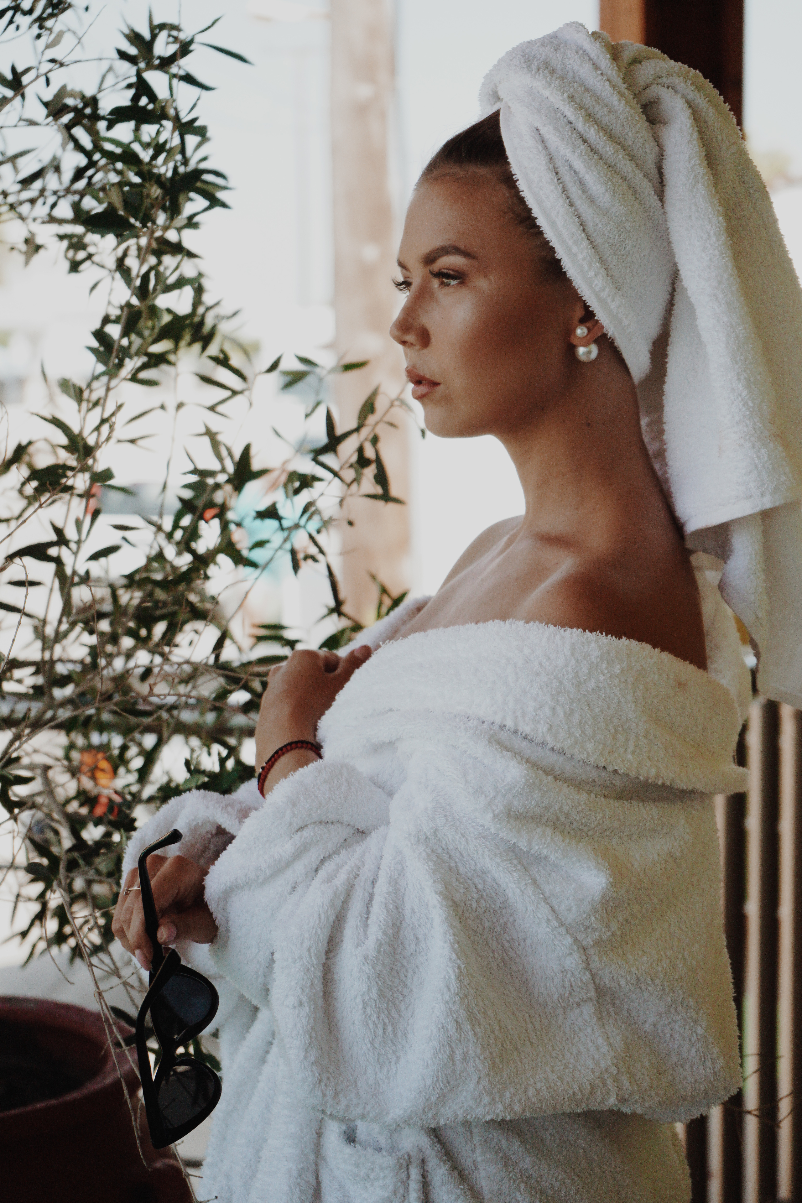 My beautiful girl. Photographer at Santorini