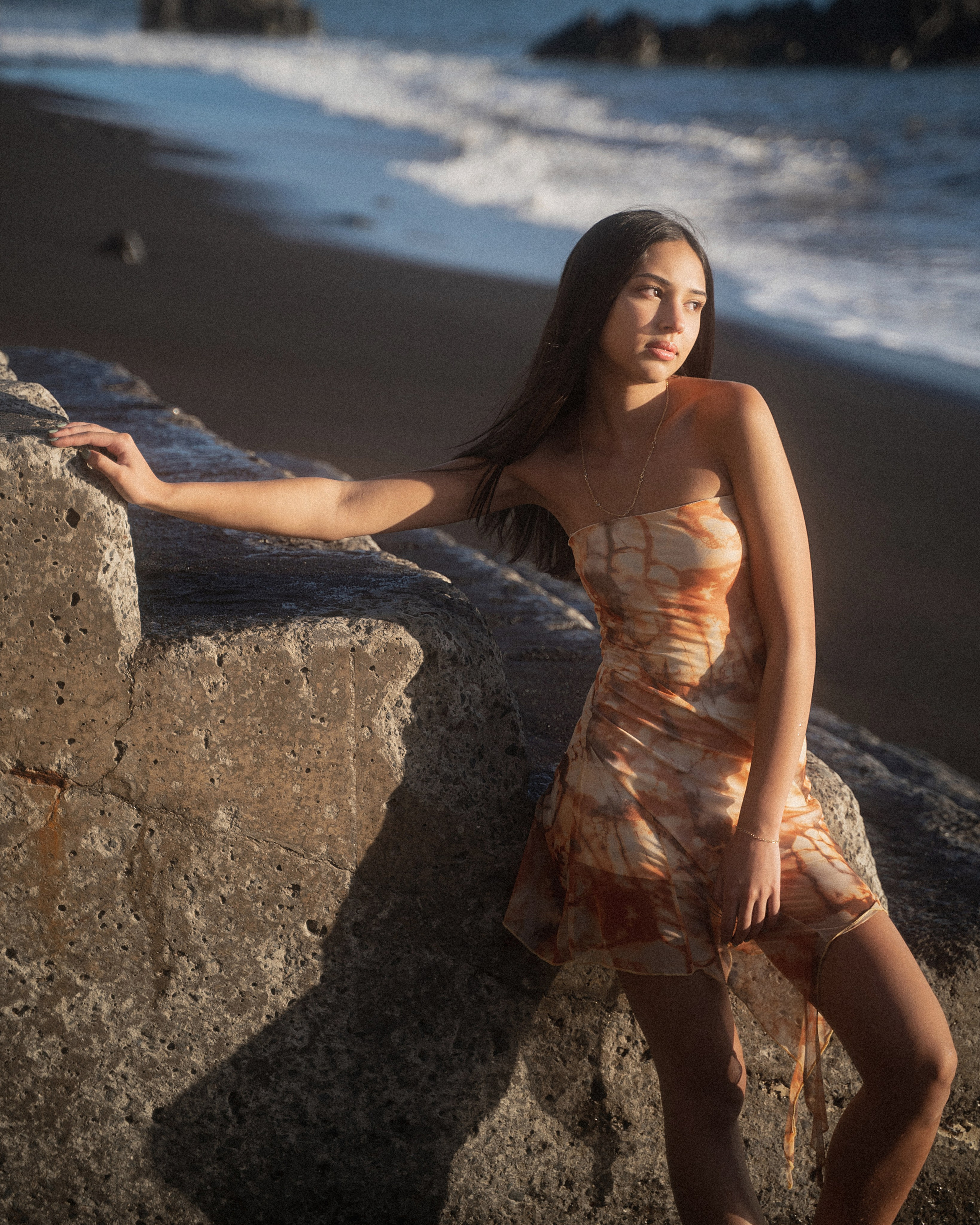 Sunset Portraits with Gabriella | Formosa Beach, Madeira Photography. Your photographer in Madeira