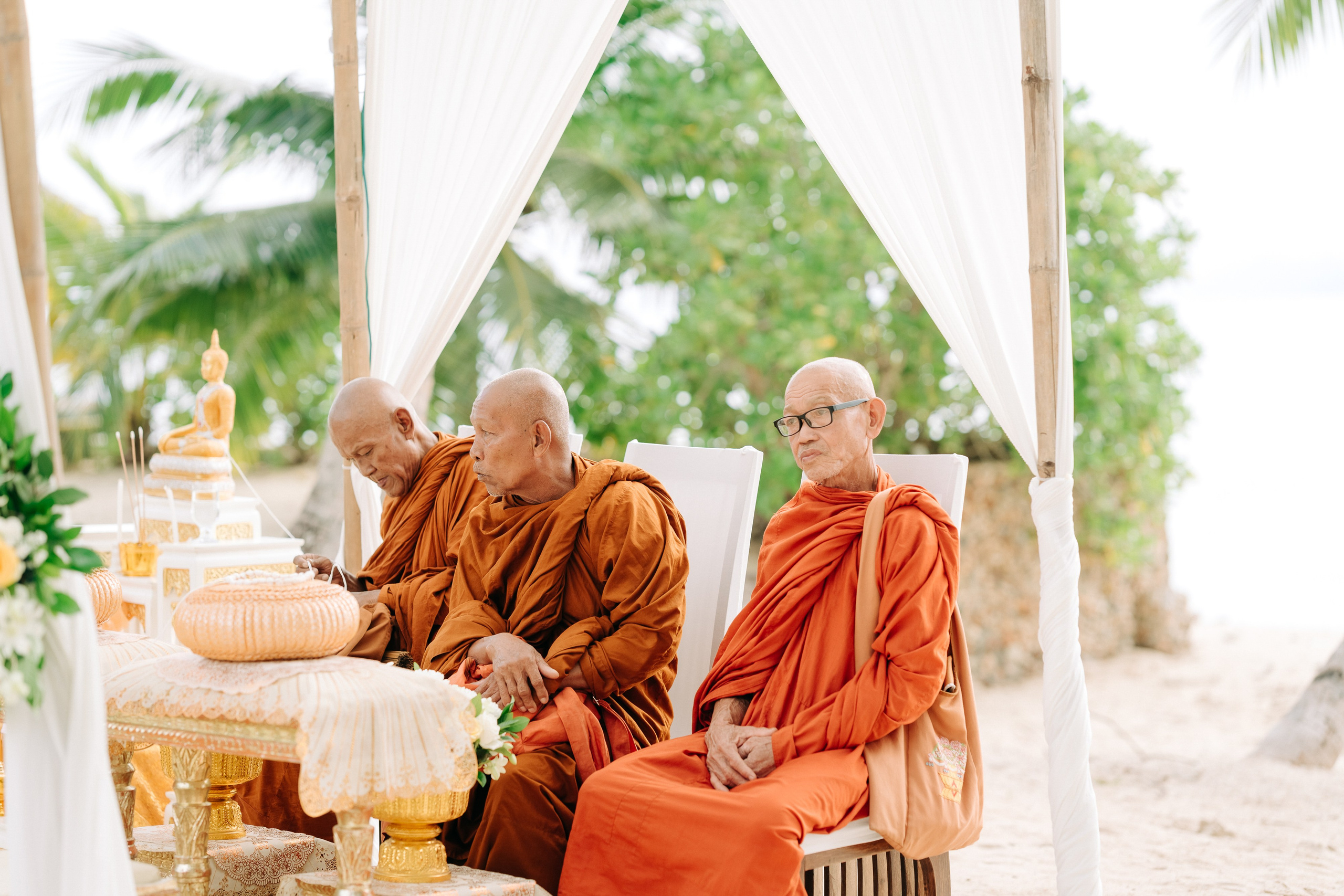 Photo. Буддийская свадебная церемония на Самуи, Таиланд