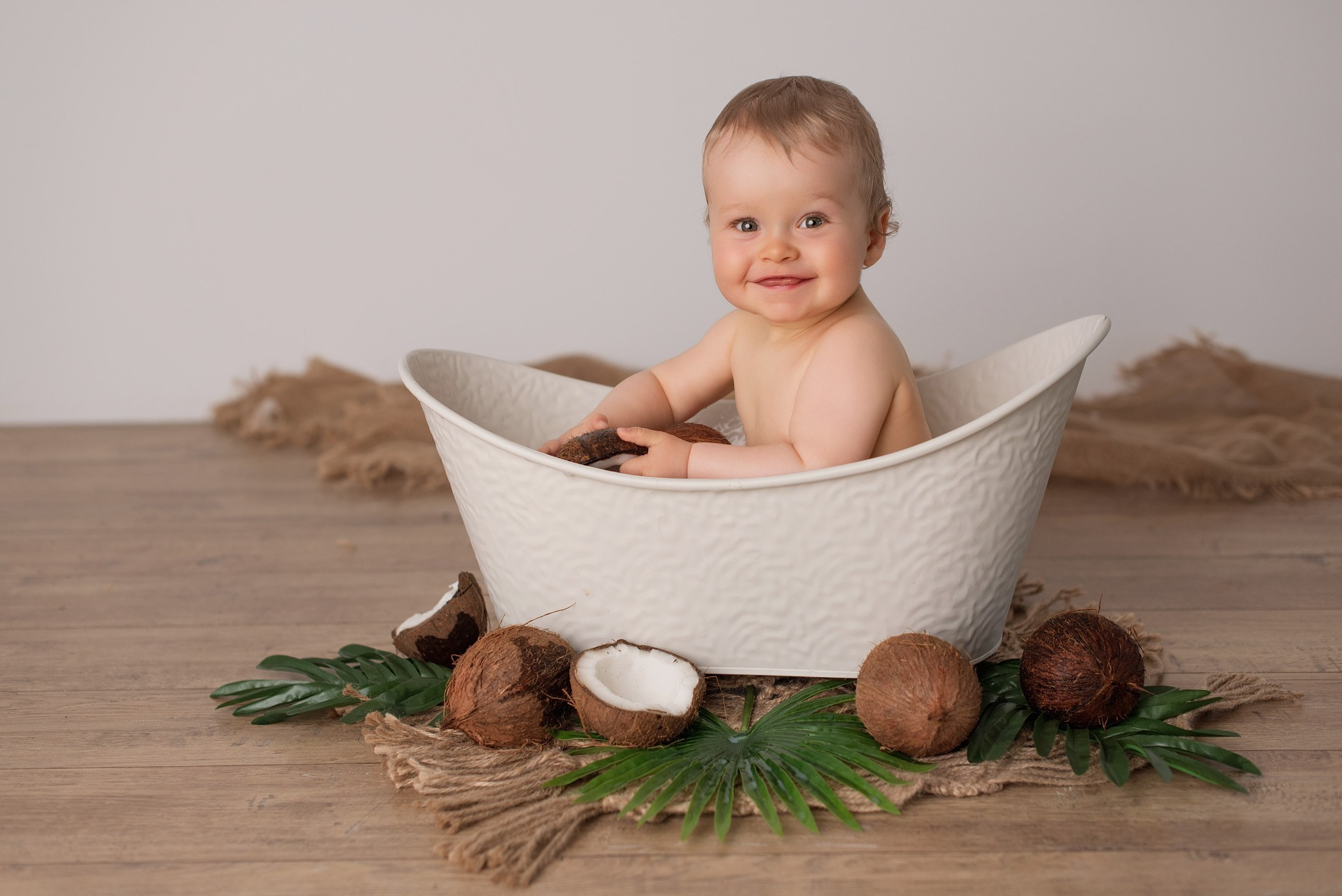 Photographe bébé bain du lait Lens