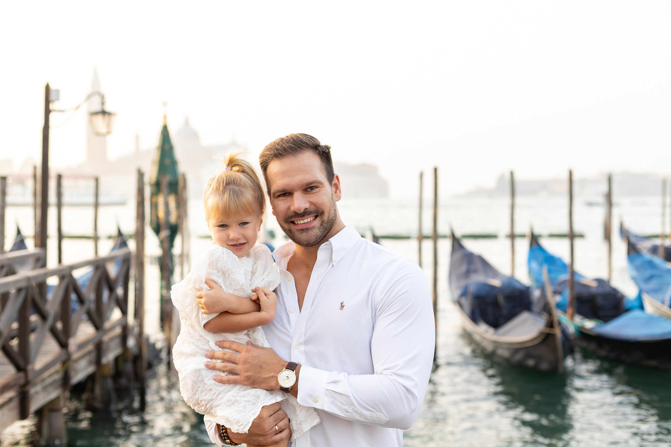 Emi and family at sunset