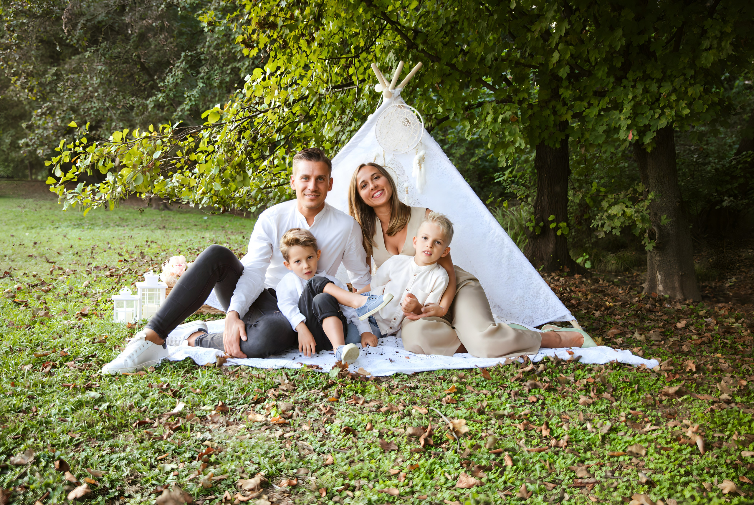 Maggie e la sua bellissima famiglia. Luci e Capricci Photography