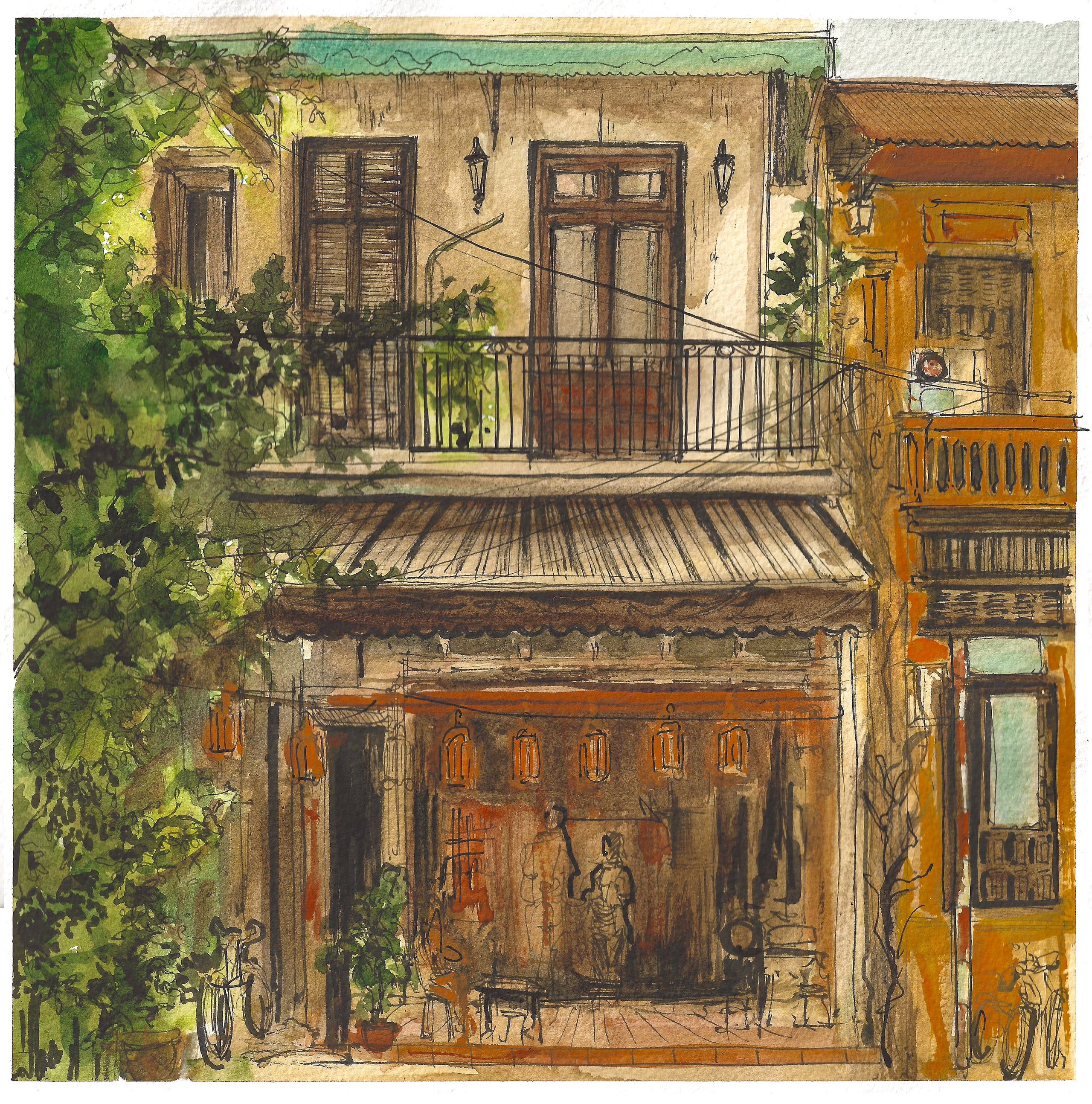 Urban views. Angelina Sorokopud. Artist in Strasbourg