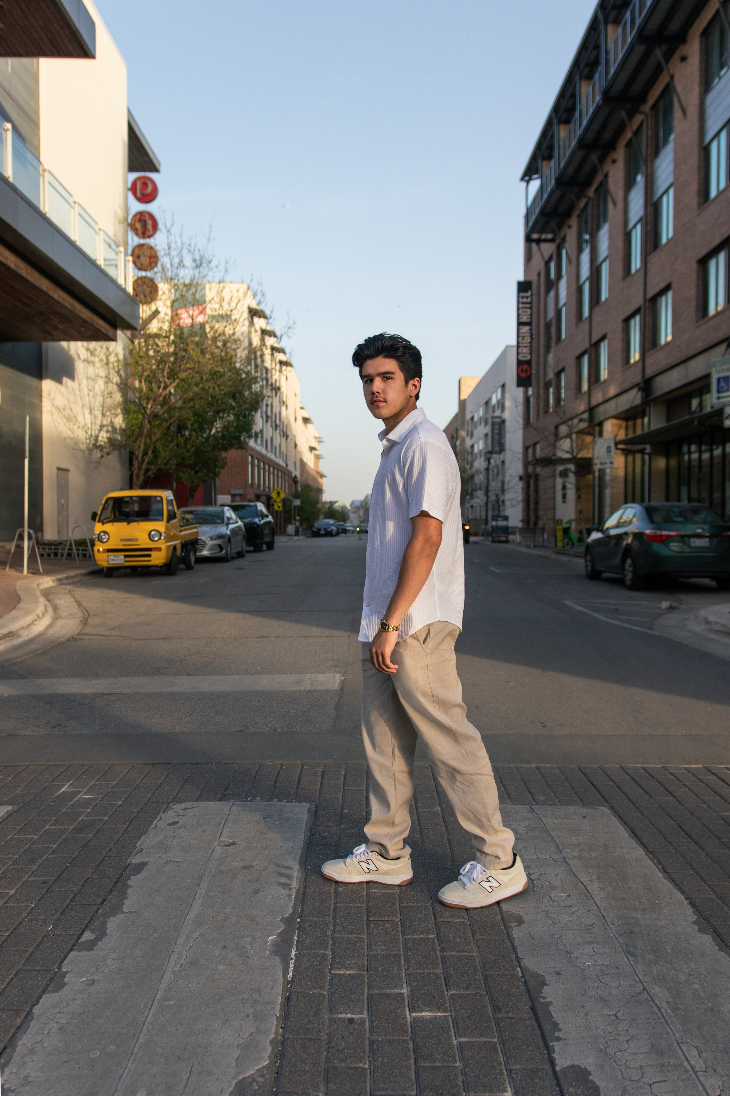 Parker's senior photoshoot at Mueller Lake Park in Austin, Texas