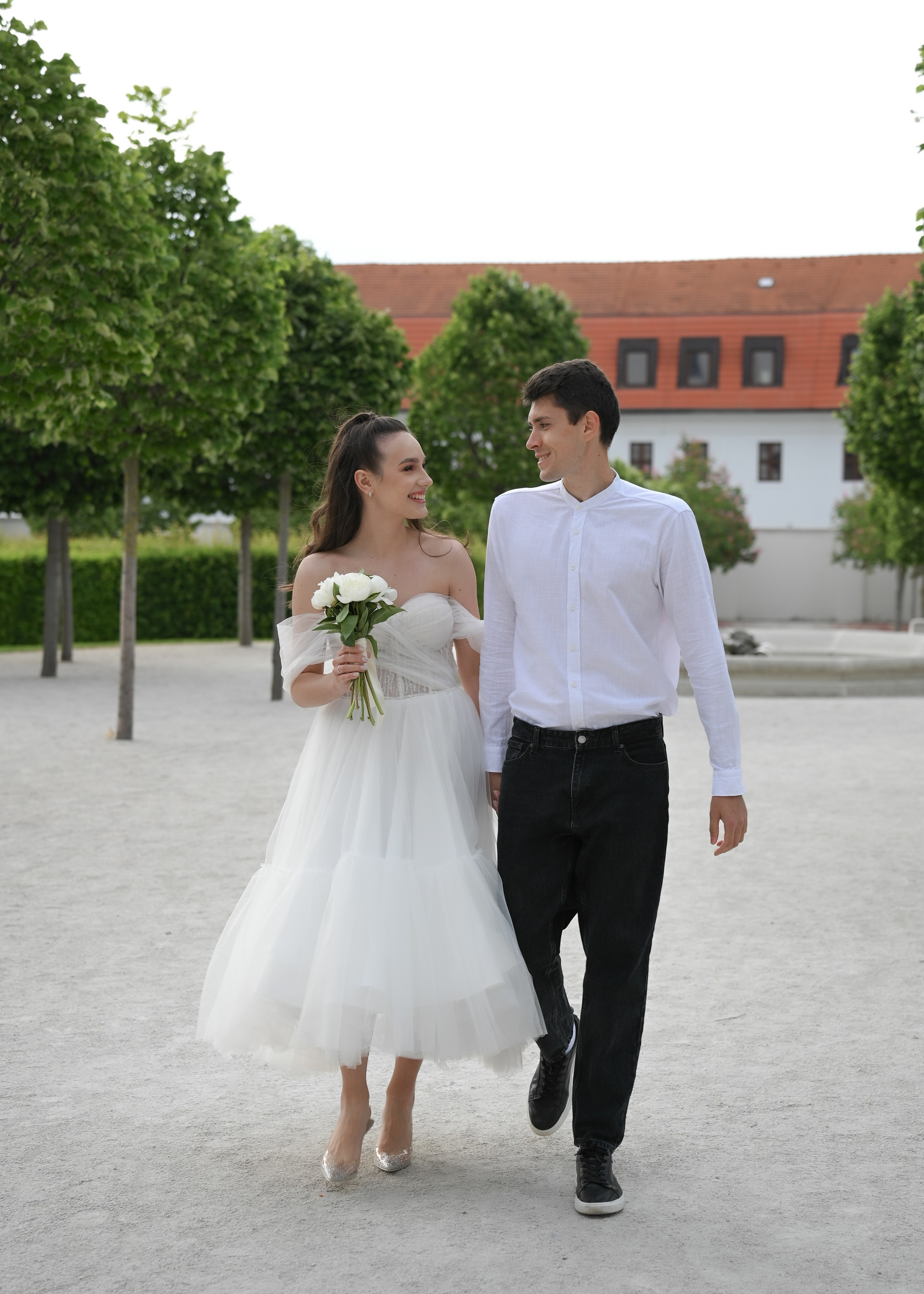 Eugene & Diana in Bratislava Castle. Photo Vienna and Bratislava