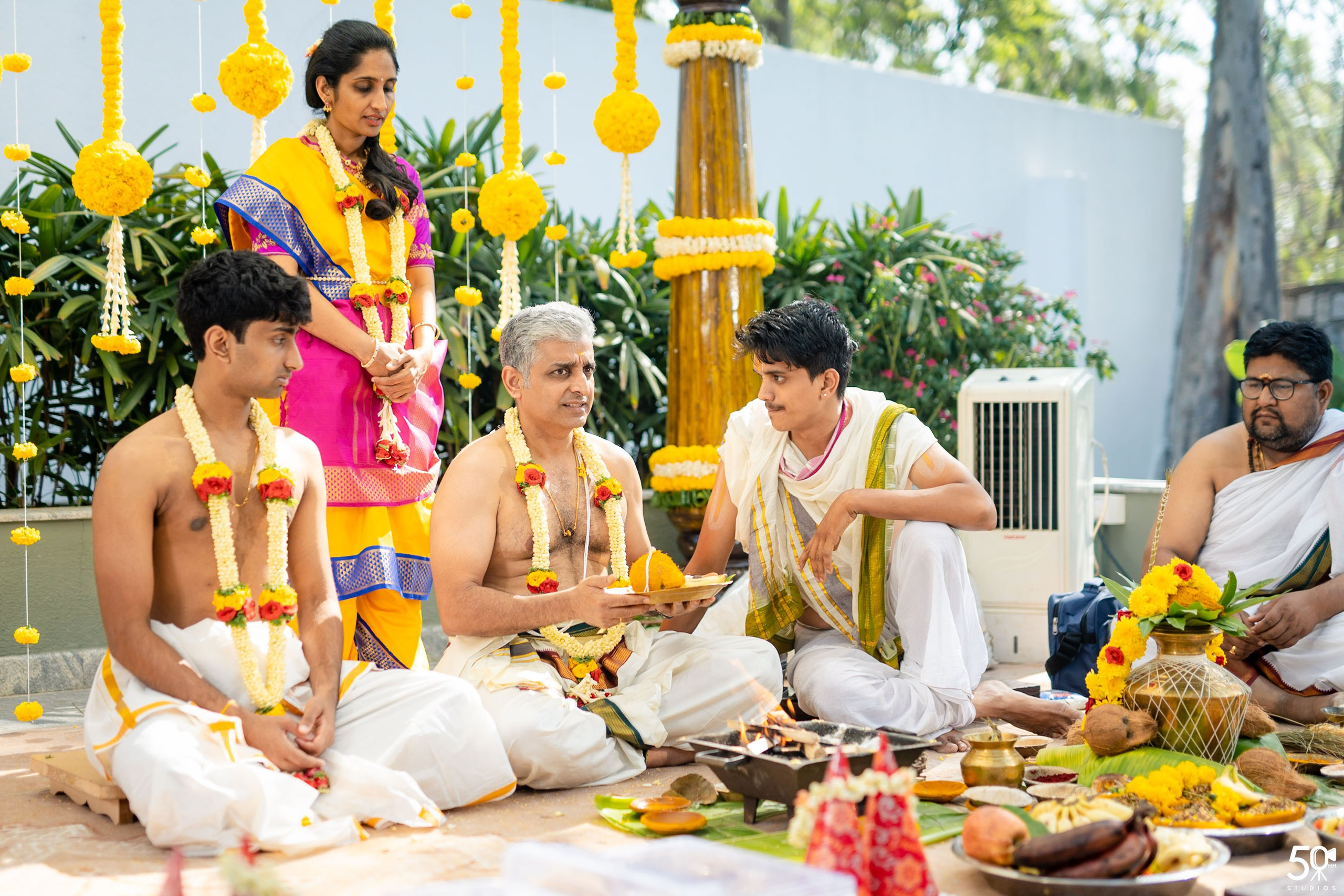 SANJAY AND SAKETH UPANAYANA. 50mm STUDIOS