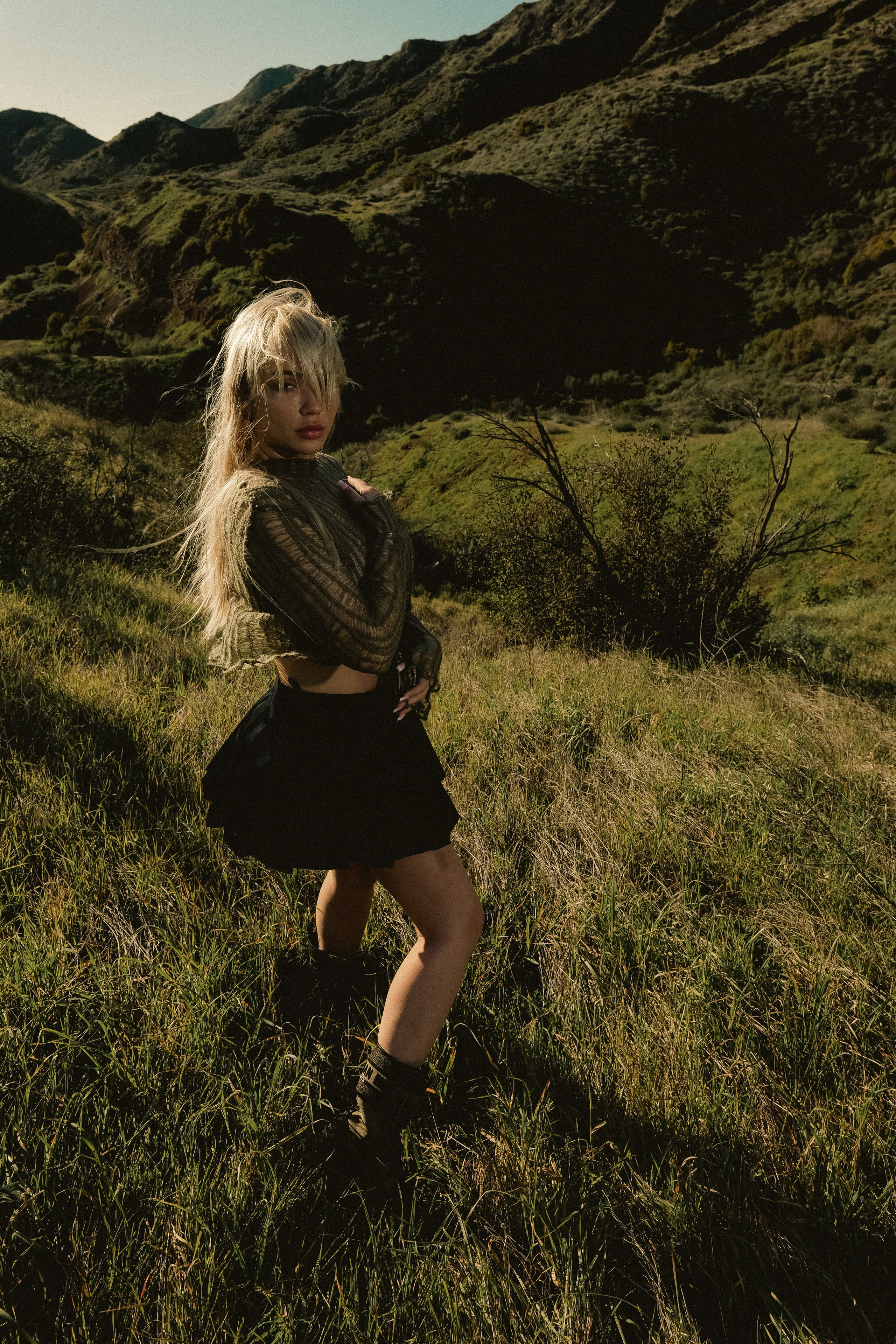 In the rays of the sun (CA). Photographer New York / Los Angeles