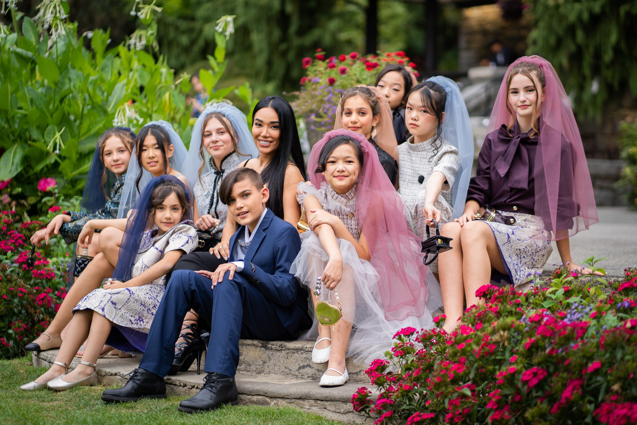 The blooms outdoor. Vancouver Kids Photographer