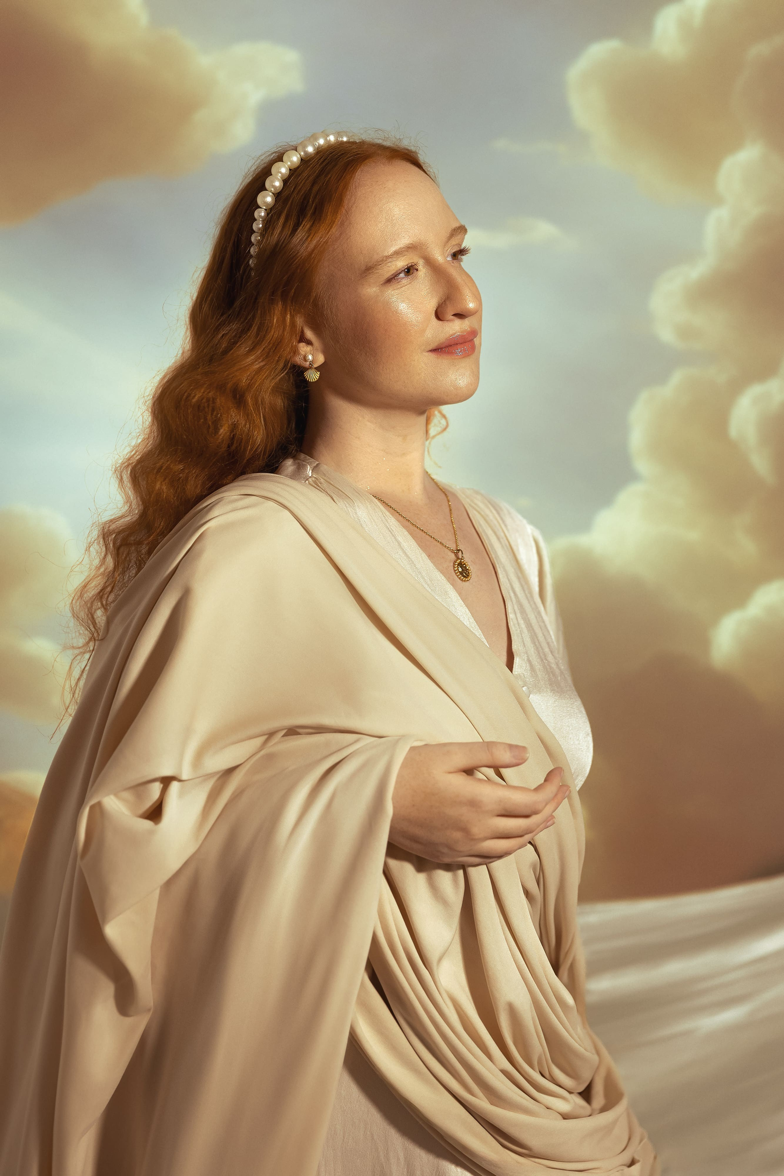 Ensaio fotografico renascentista Deusa Afrodite. Fotógrafa em são paulo — Fotos Autênticas