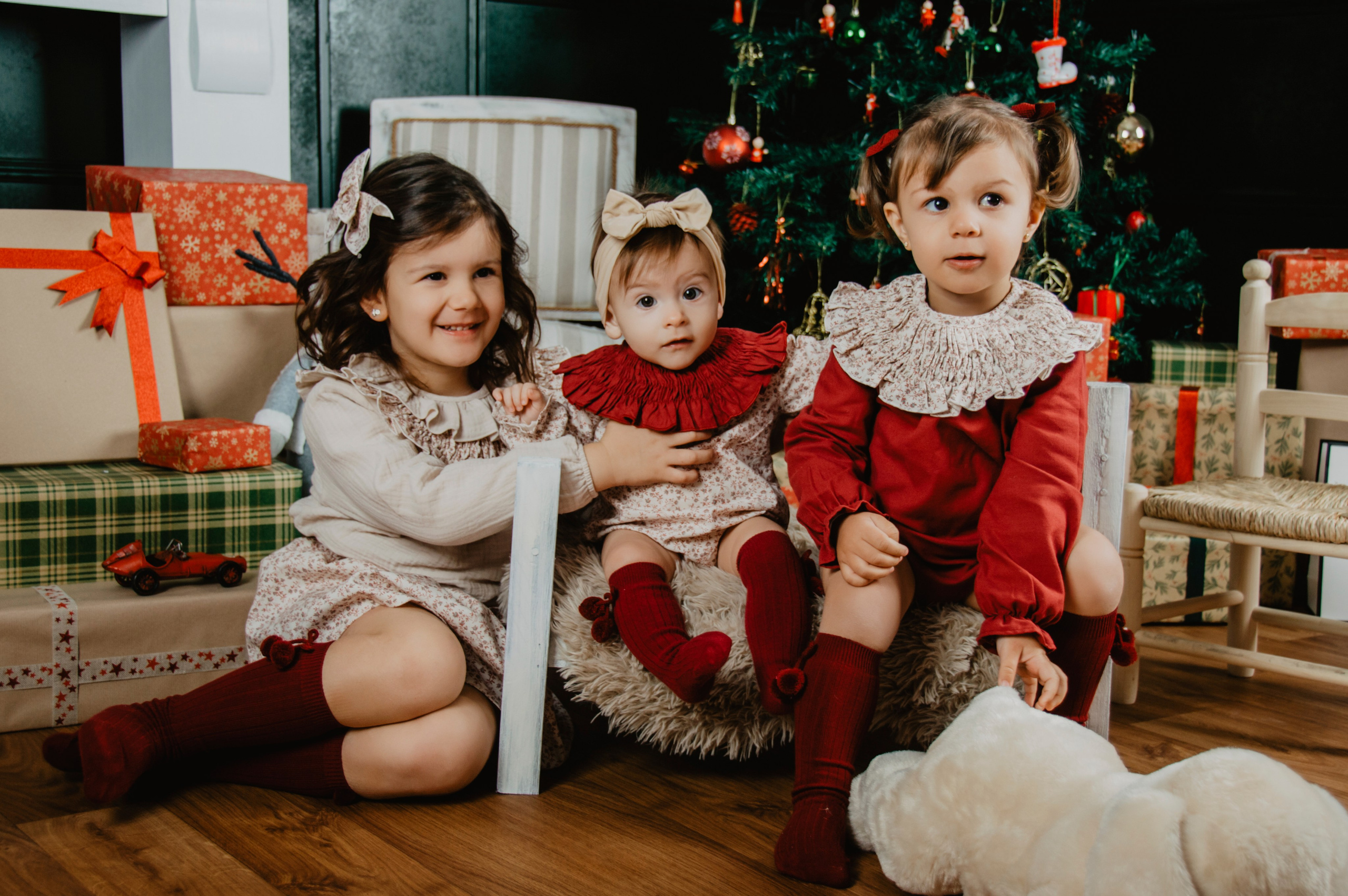 Mikaela, Julieta y Valeria. Fotografía Antonio Luis Bascón