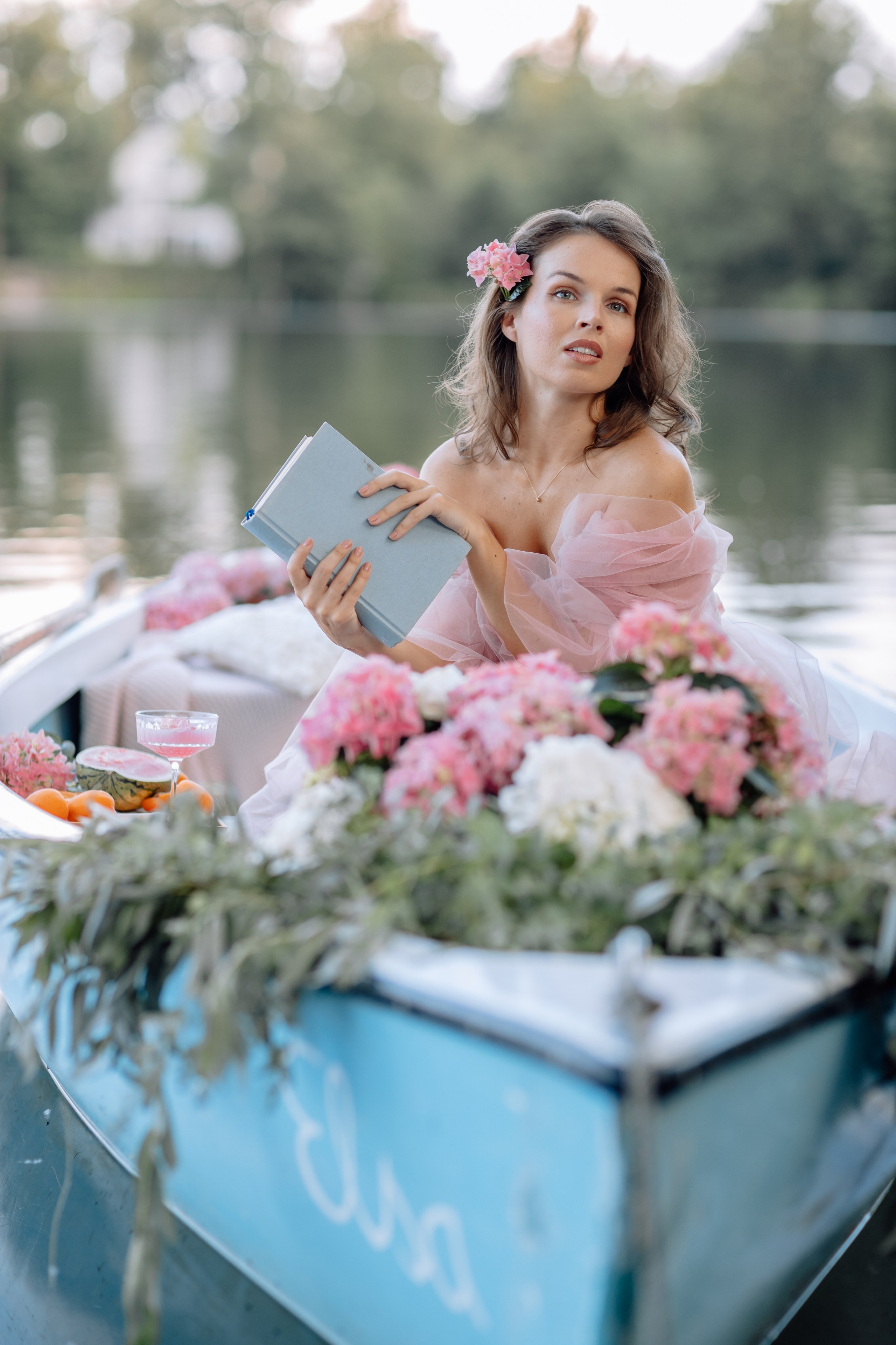 Das Boot mit Blumen. Hochzeitsfotograf München Taufe Familienfotograf Tanja Mauke