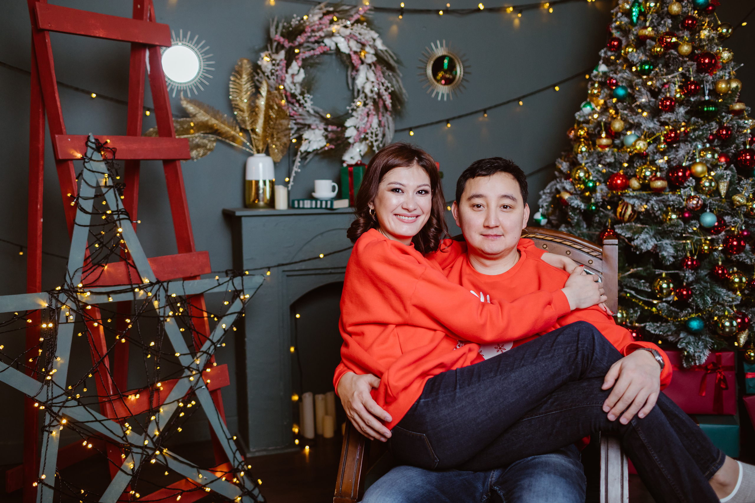 Семейная фотосессия в студии. Фотограф в Бишкеке Оксана Шувалова