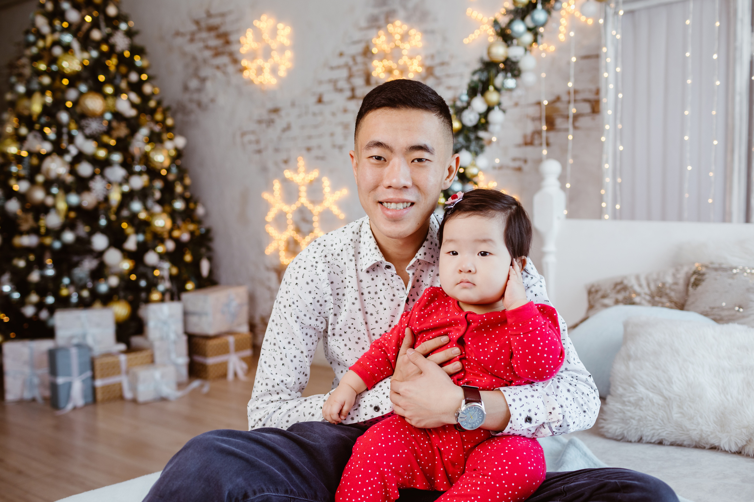 Семейная фотосессия в студии. Фотограф в Бишкеке Оксана Шувалова