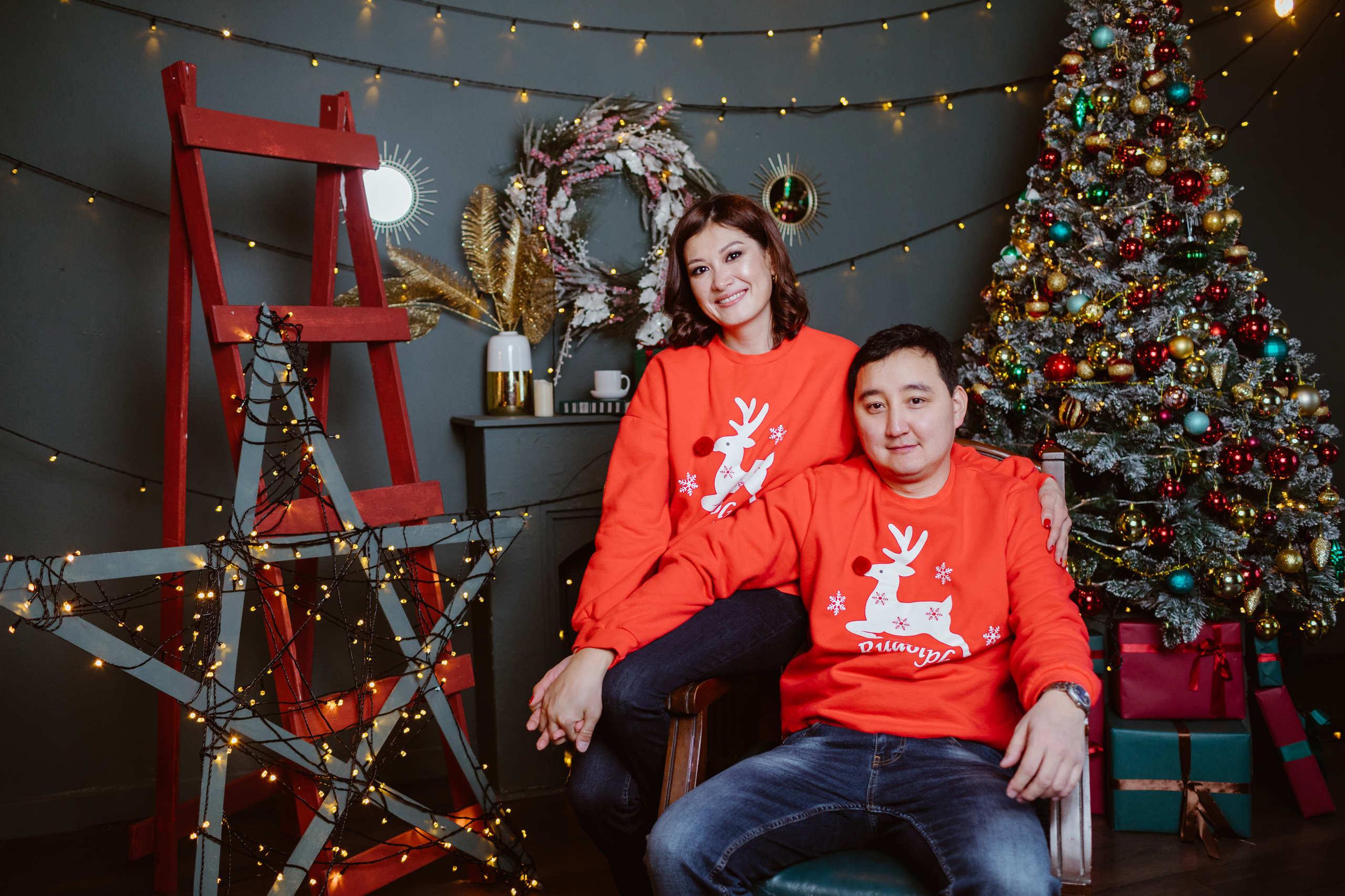 Семейная фотосессия в студии. Фотограф в Бишкеке Оксана Шувалова