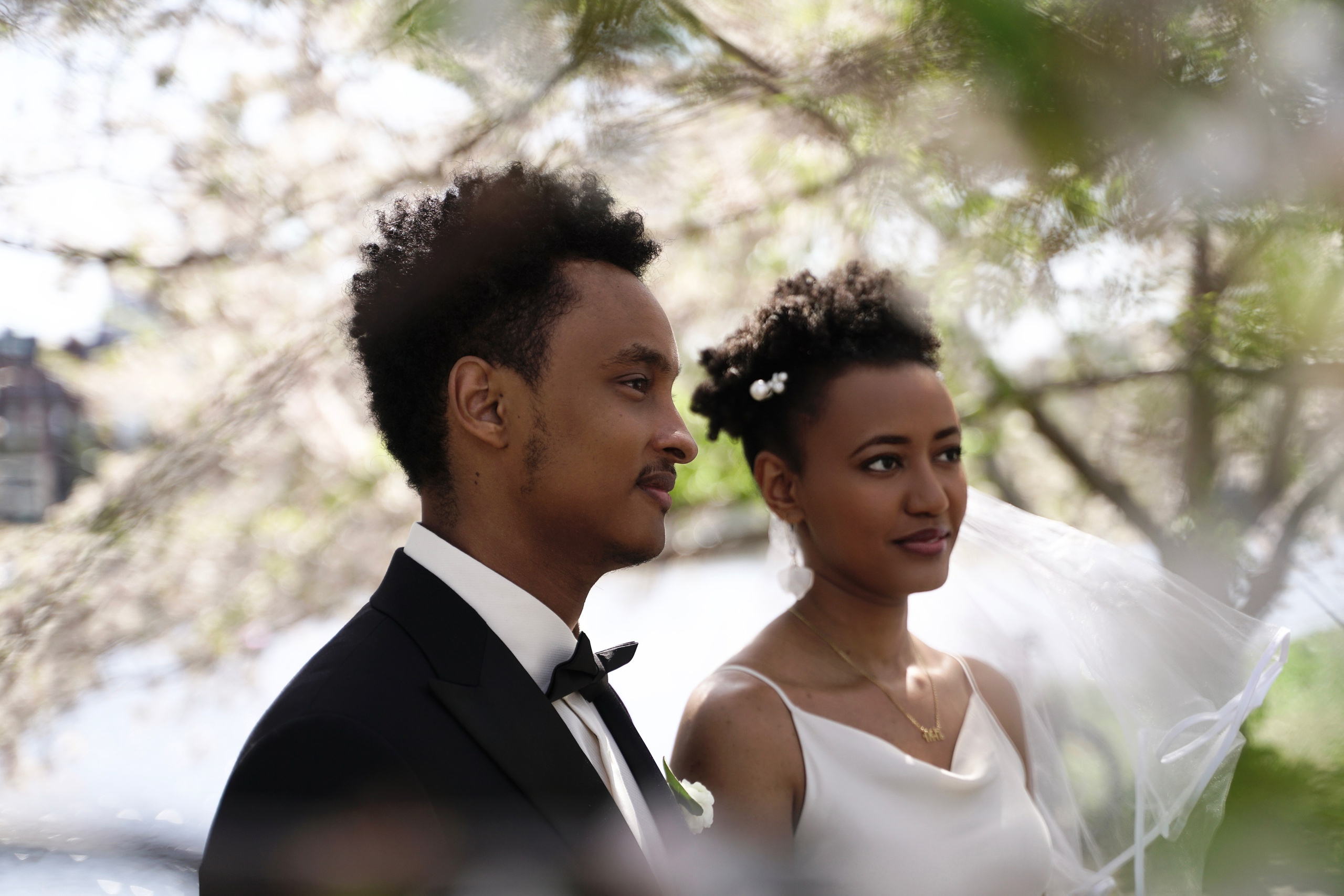 Sosina and Aaron at Charles river Esplanade. Stefanovich Photography | Boston, MA