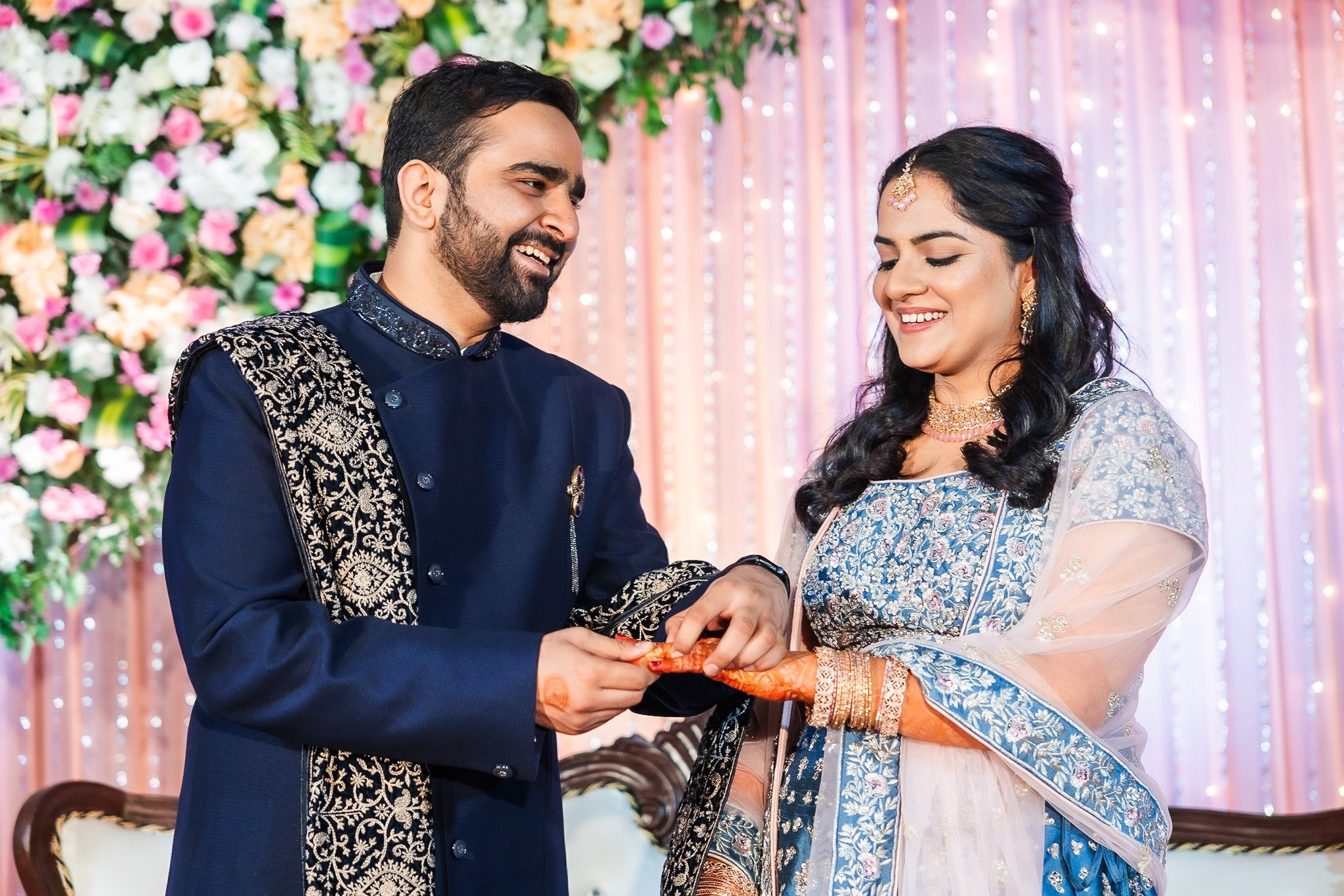 Telugu + Punjabi Fusion Wedding at Le Roma Gardenia resort, Bangalore, India