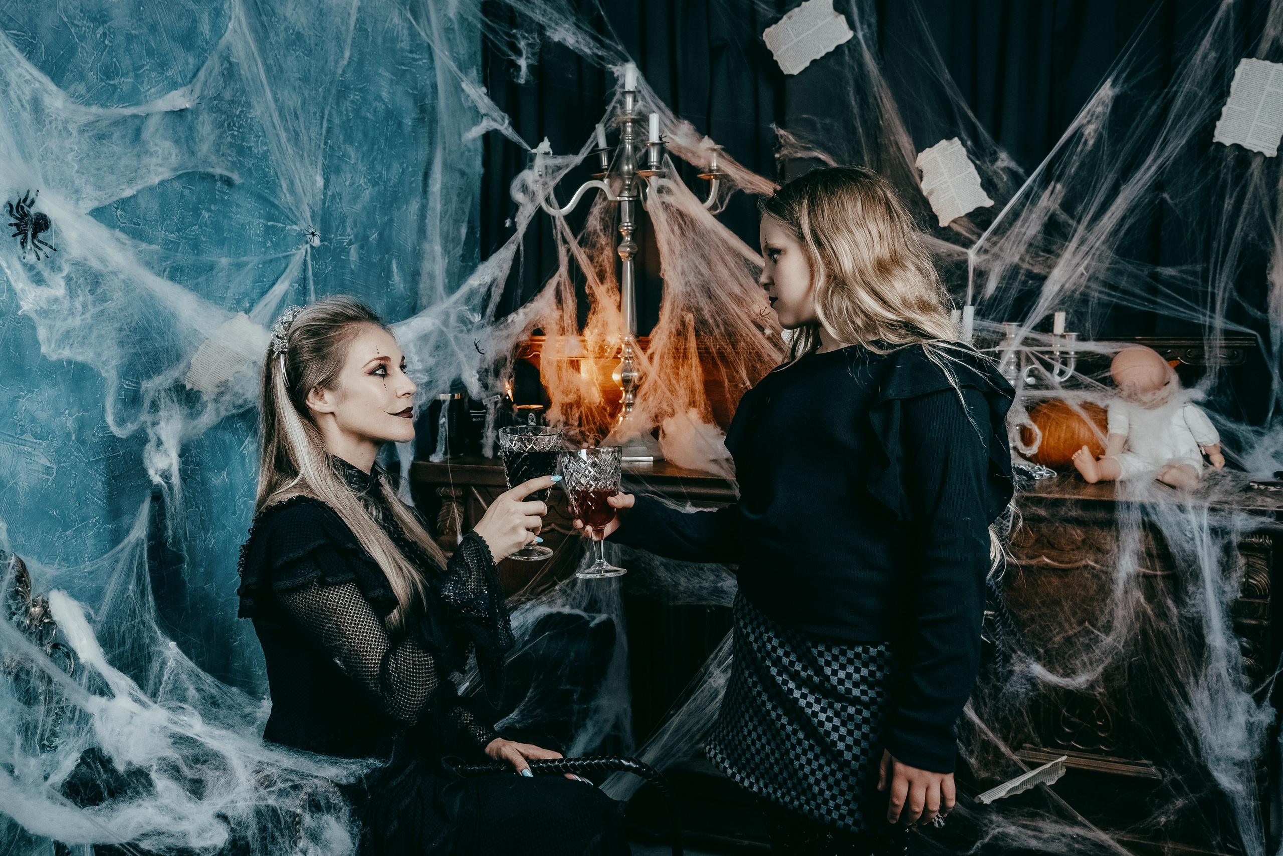 Halloween themed studio photo shoot 