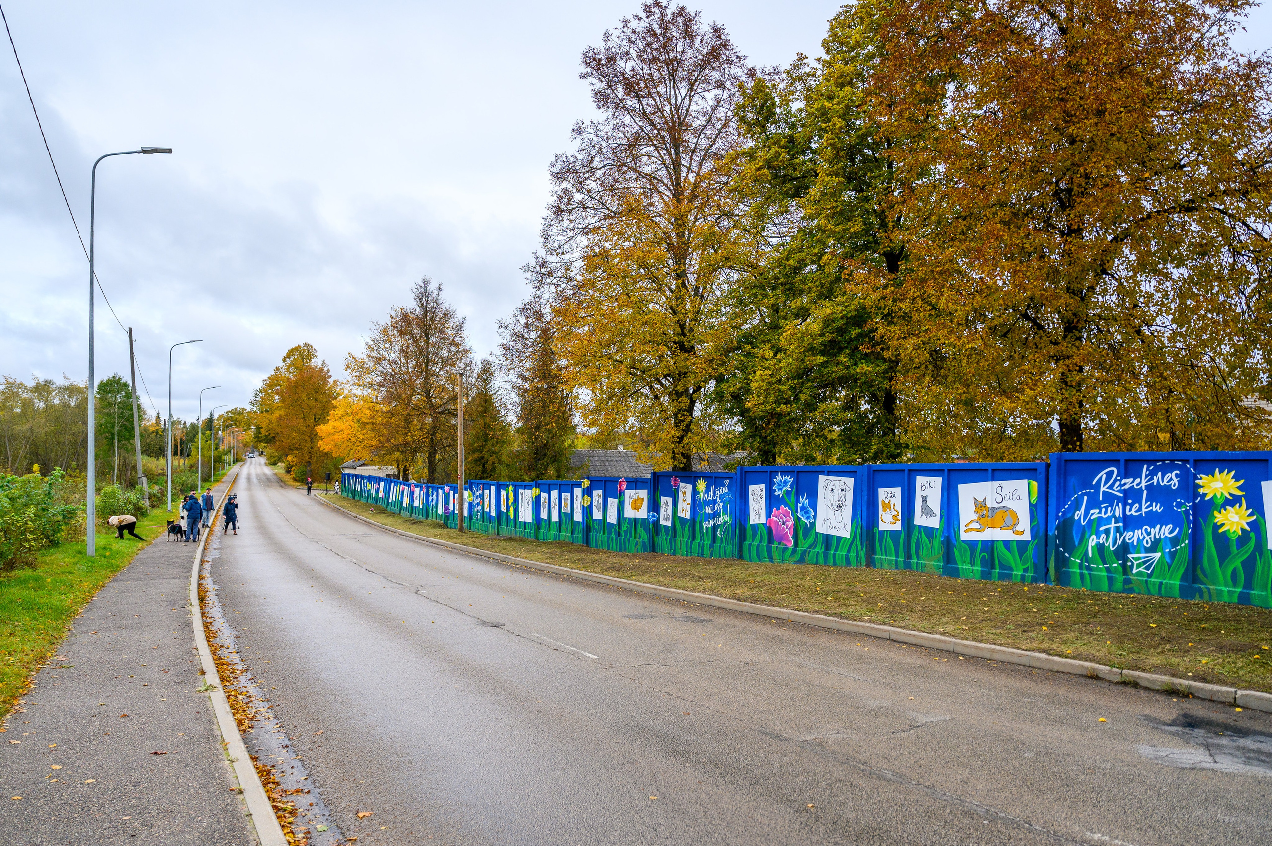 Rēzeknes dzīvnieku patversmes izglesnotās sienas atklāšana. Ritvars Pujats Emotion Photographer