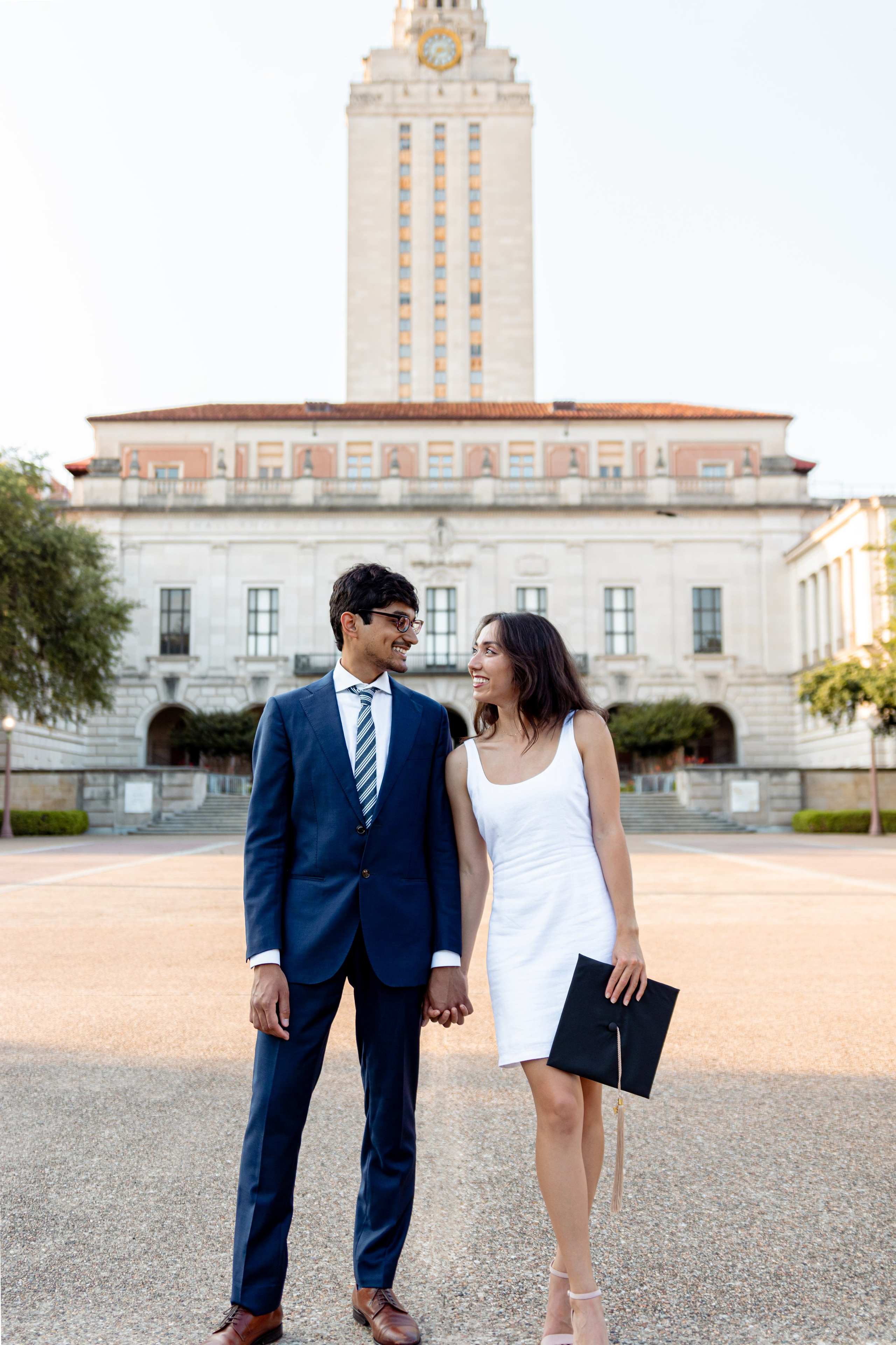 Samir's graduation photoshoot at the University of Texas Austin