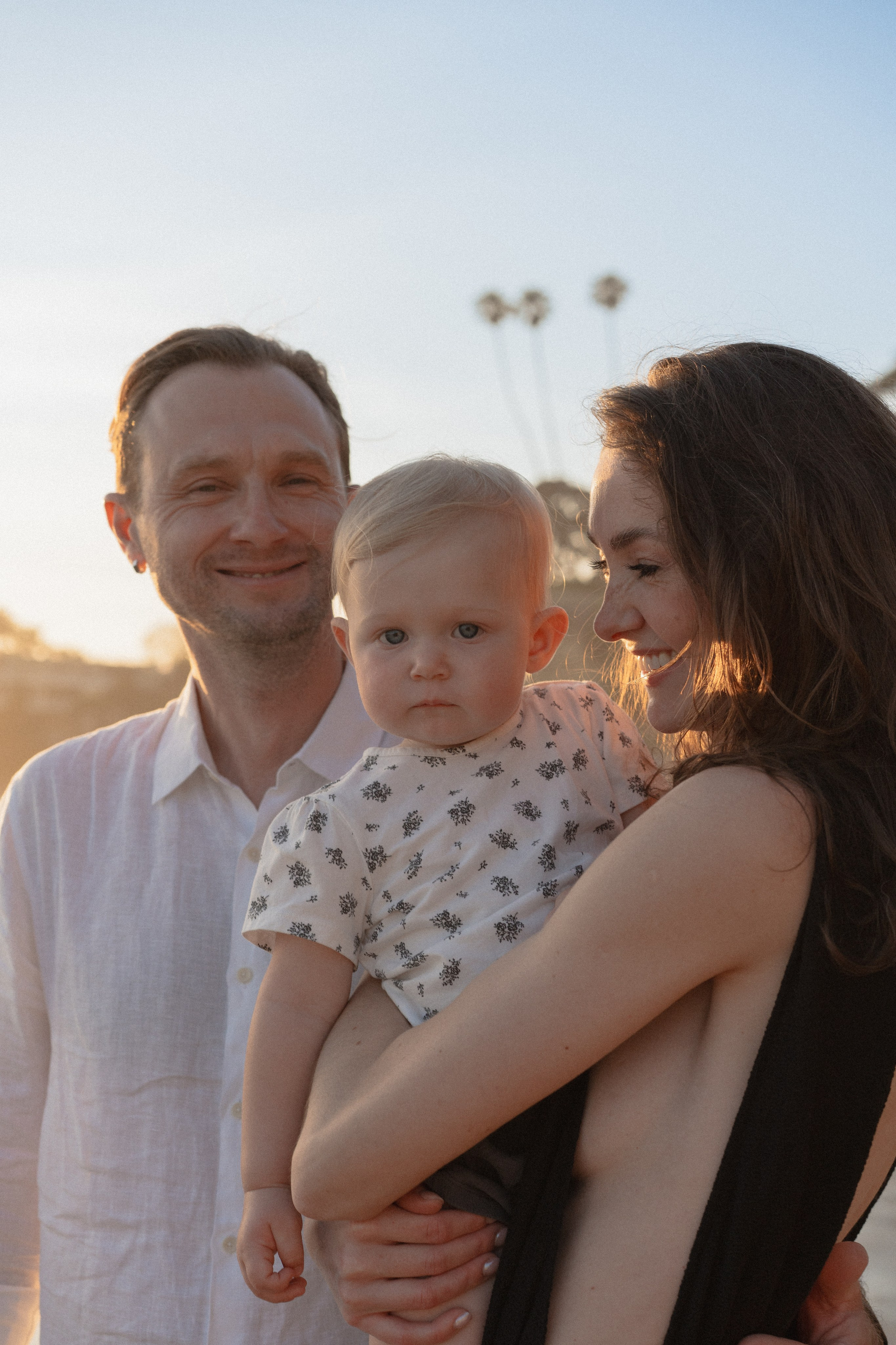 Little baby girl Keira. Family beach shoot. Portrait, family, maternity & wedding photography & videography in SoCal Kseni Vibe