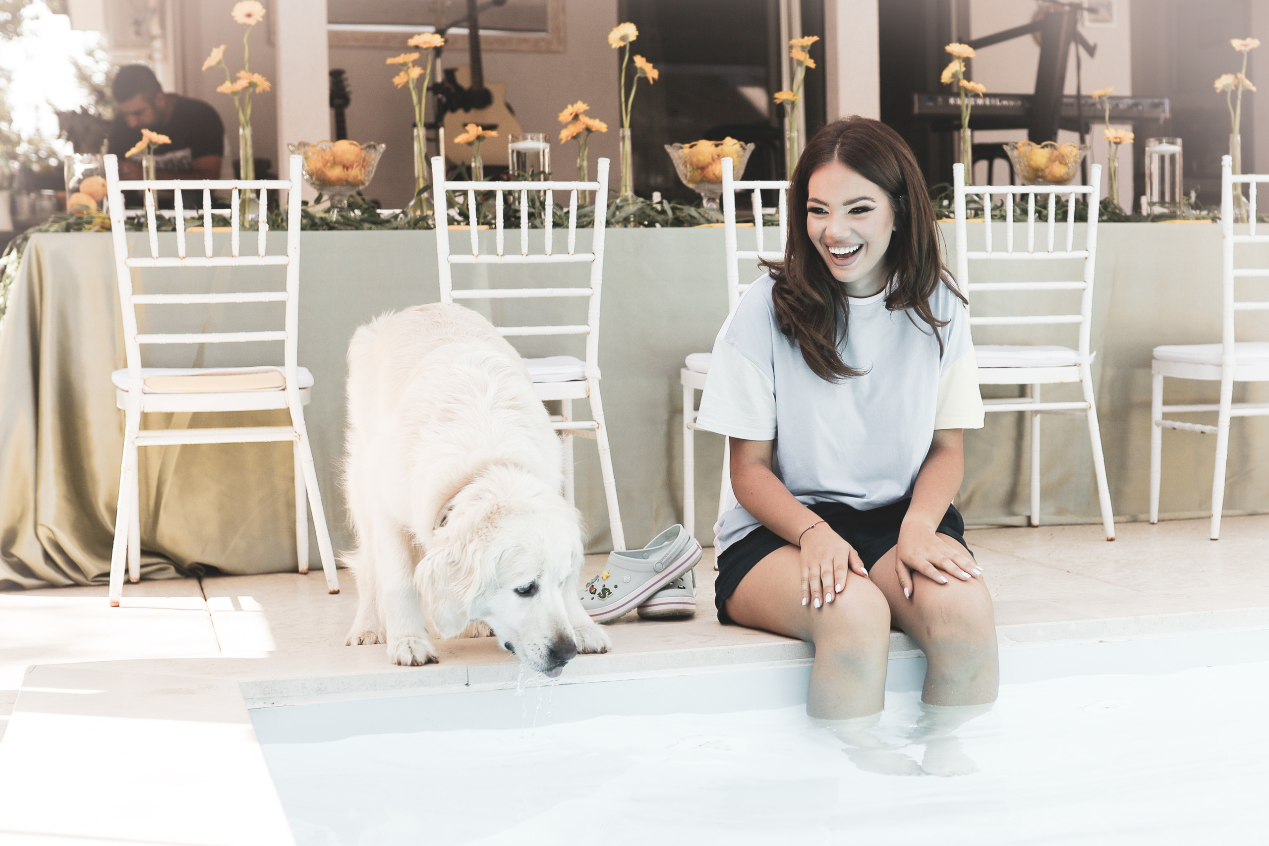 fotografisanje devojke sa psom