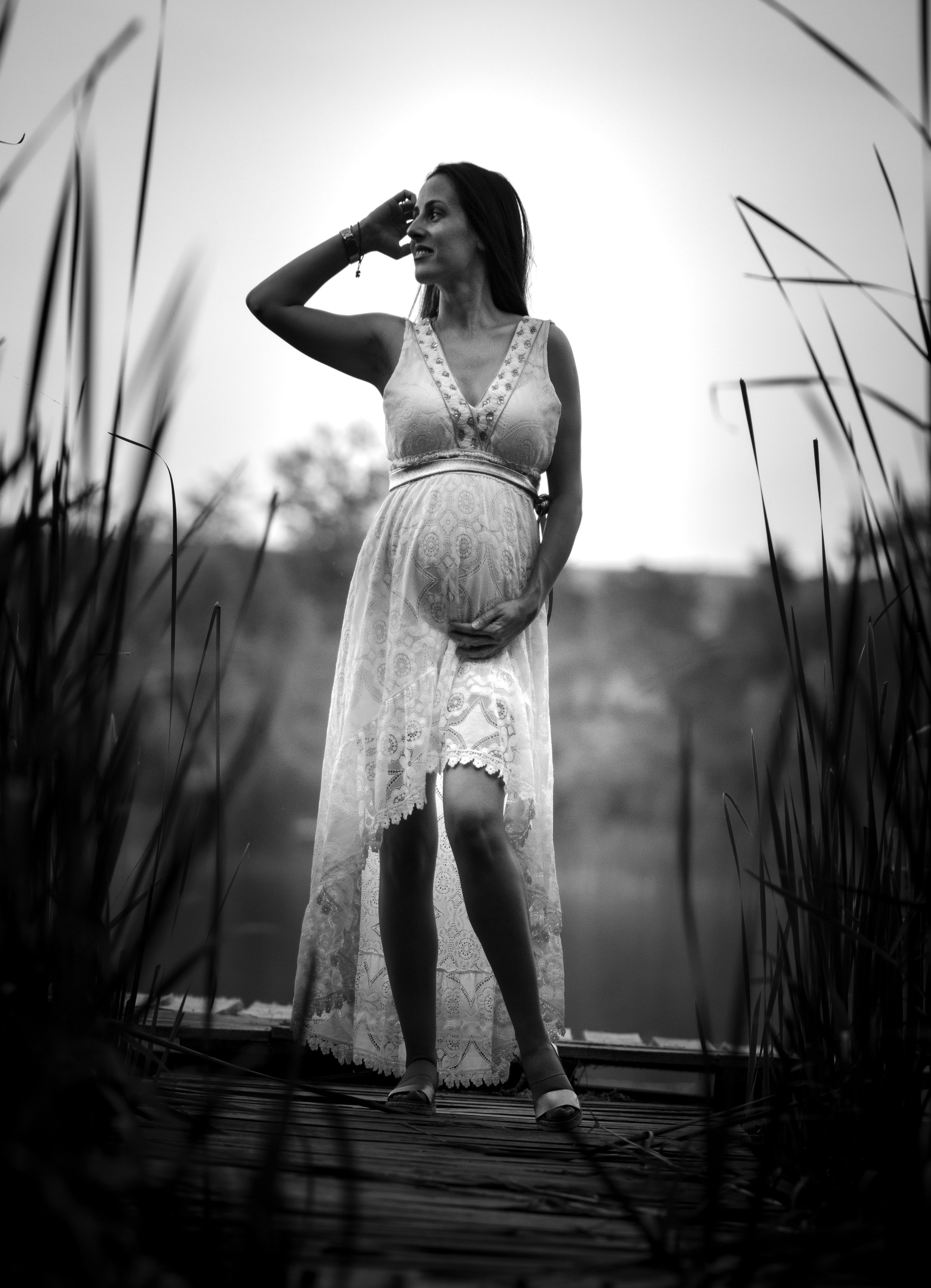 Fotografisanje trudnice na jezeru