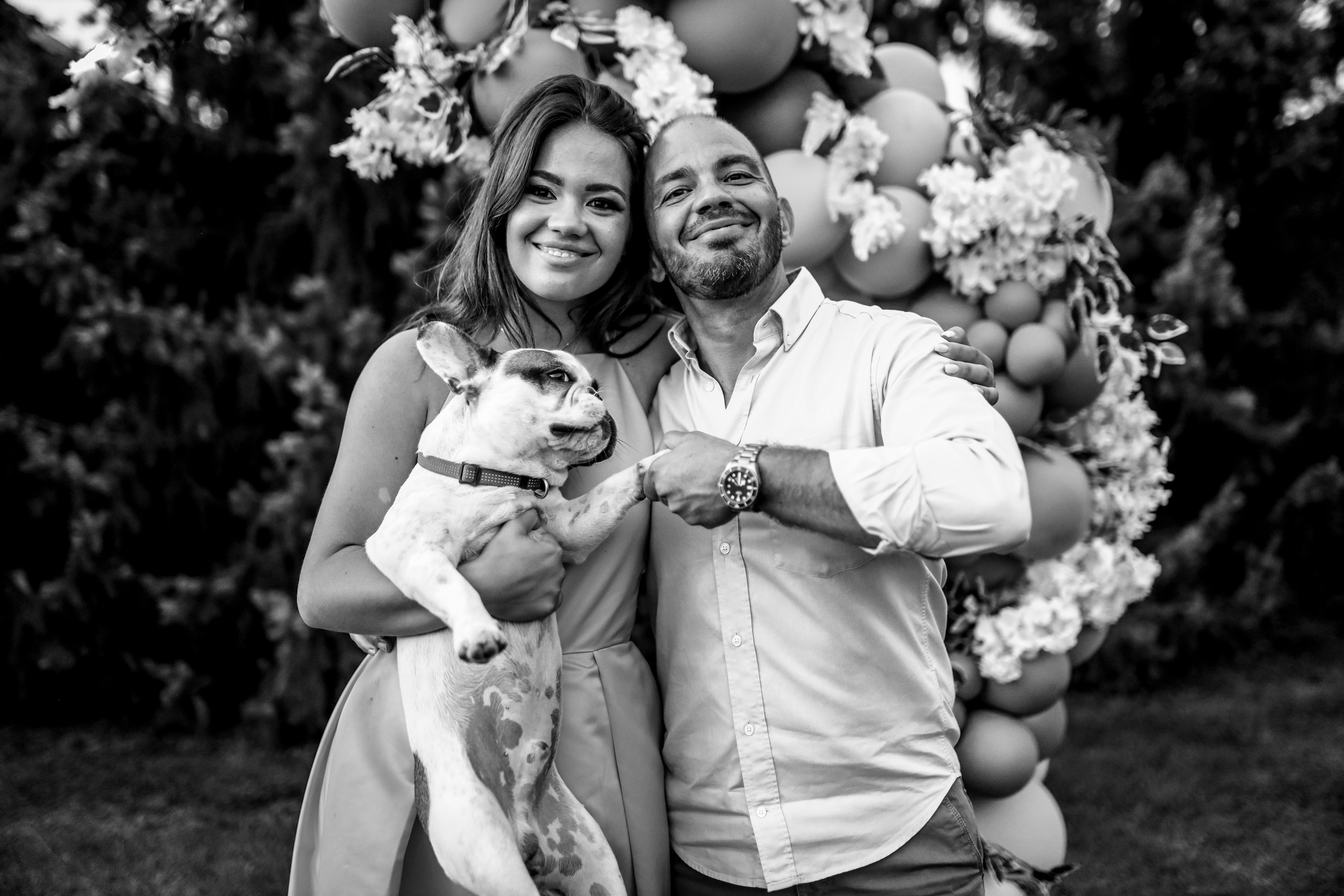 crno-bela porodična fotografija