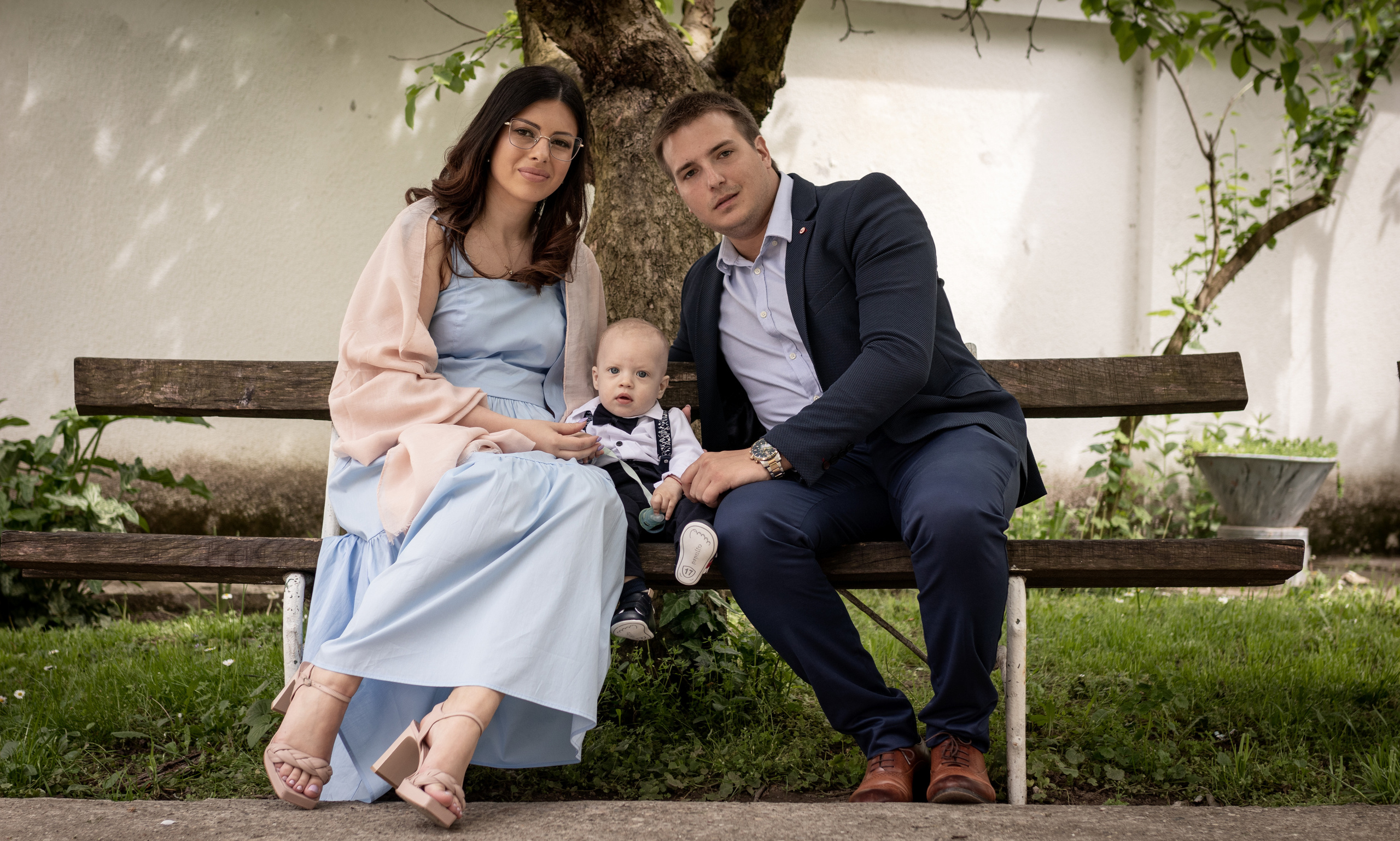 porodična foografija sa krštenja