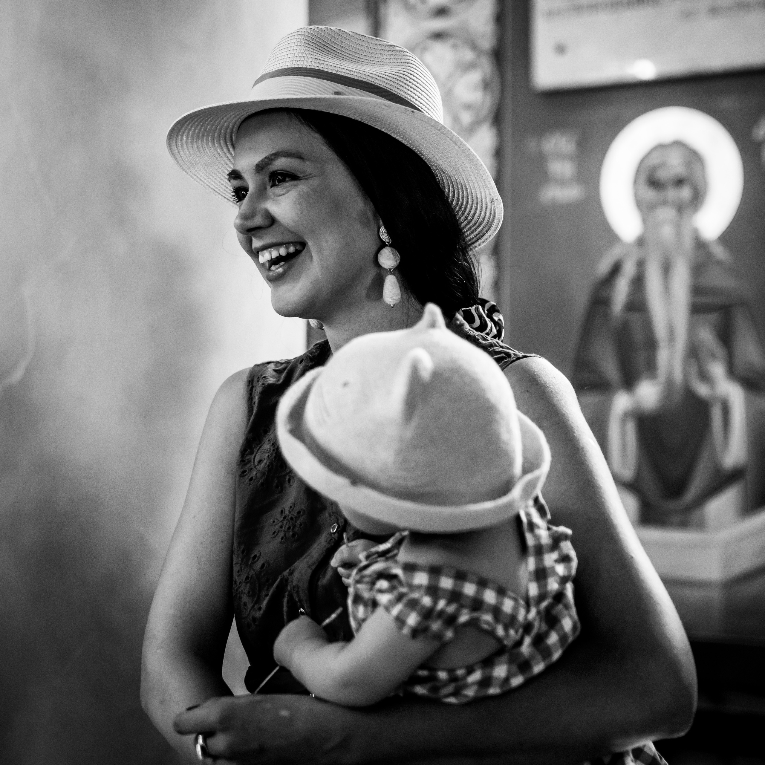 crno - bela slika osmeha