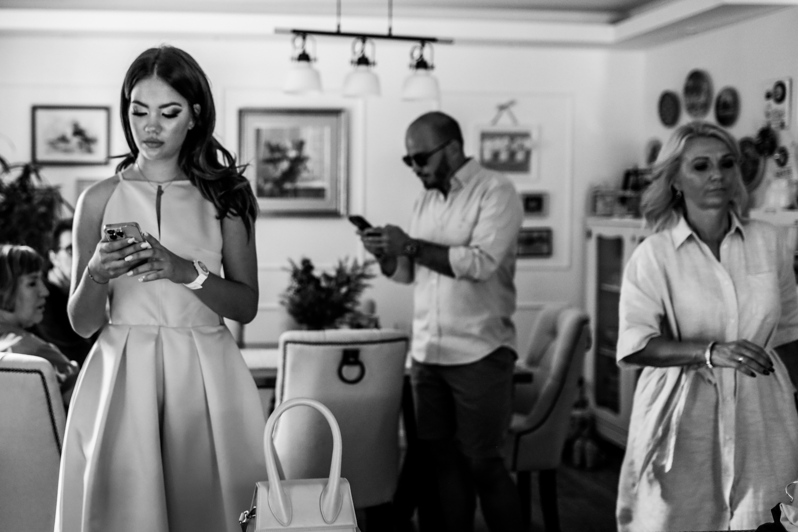 crno-bela fotografija na dan rođendana