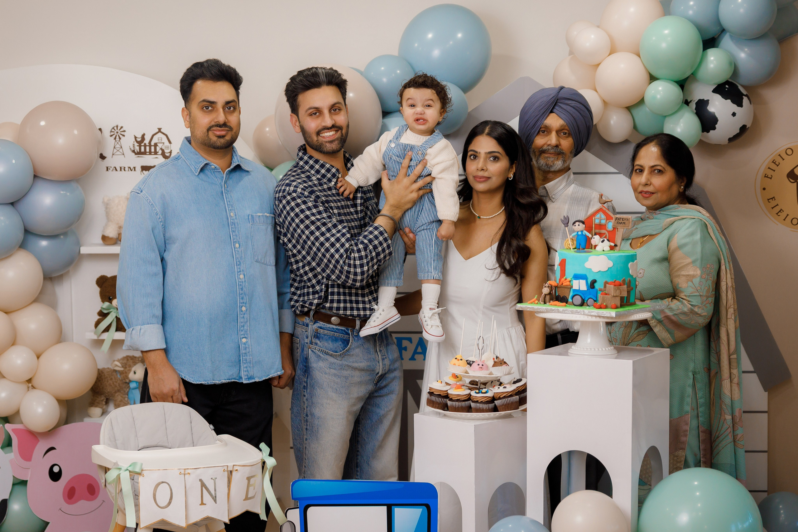 Fateh’s 1st birthday. Home