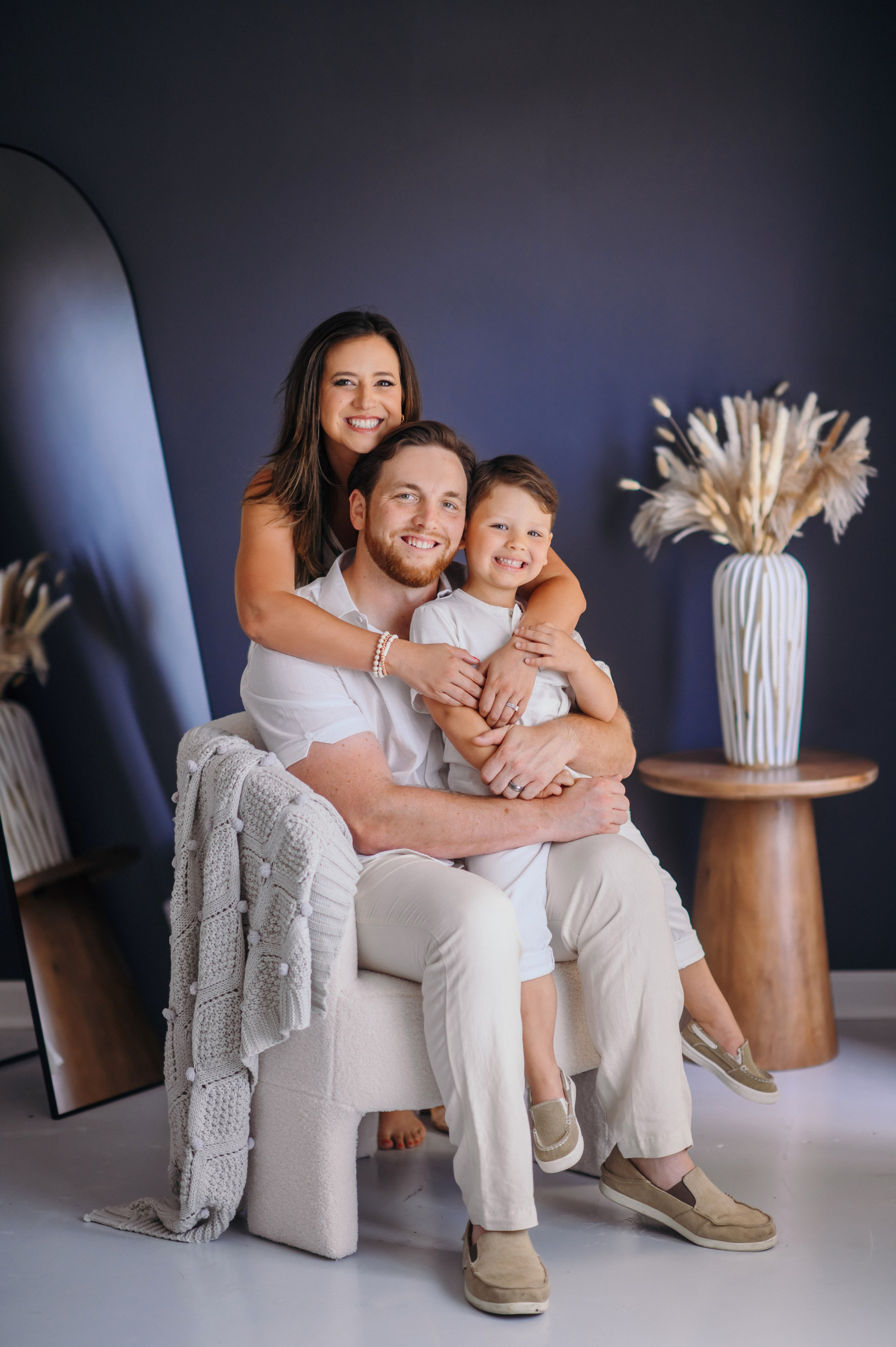 Amanda, Sam and Hayes. Wedding, maternity and family photographer in Charlotte Tasha Minn