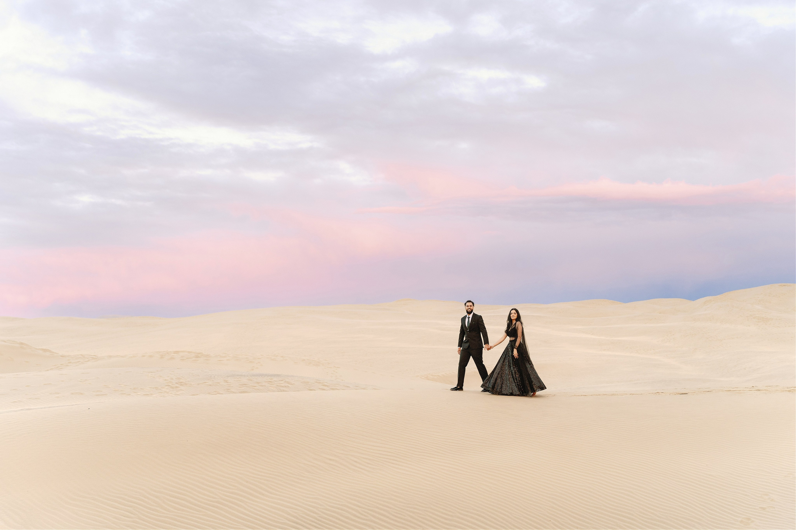 Elopement at Pismo Beach Sand Dunes, California. Wedding Photography & Videography Team in California, Los Angeles, San Francisco, San Diego and Travel