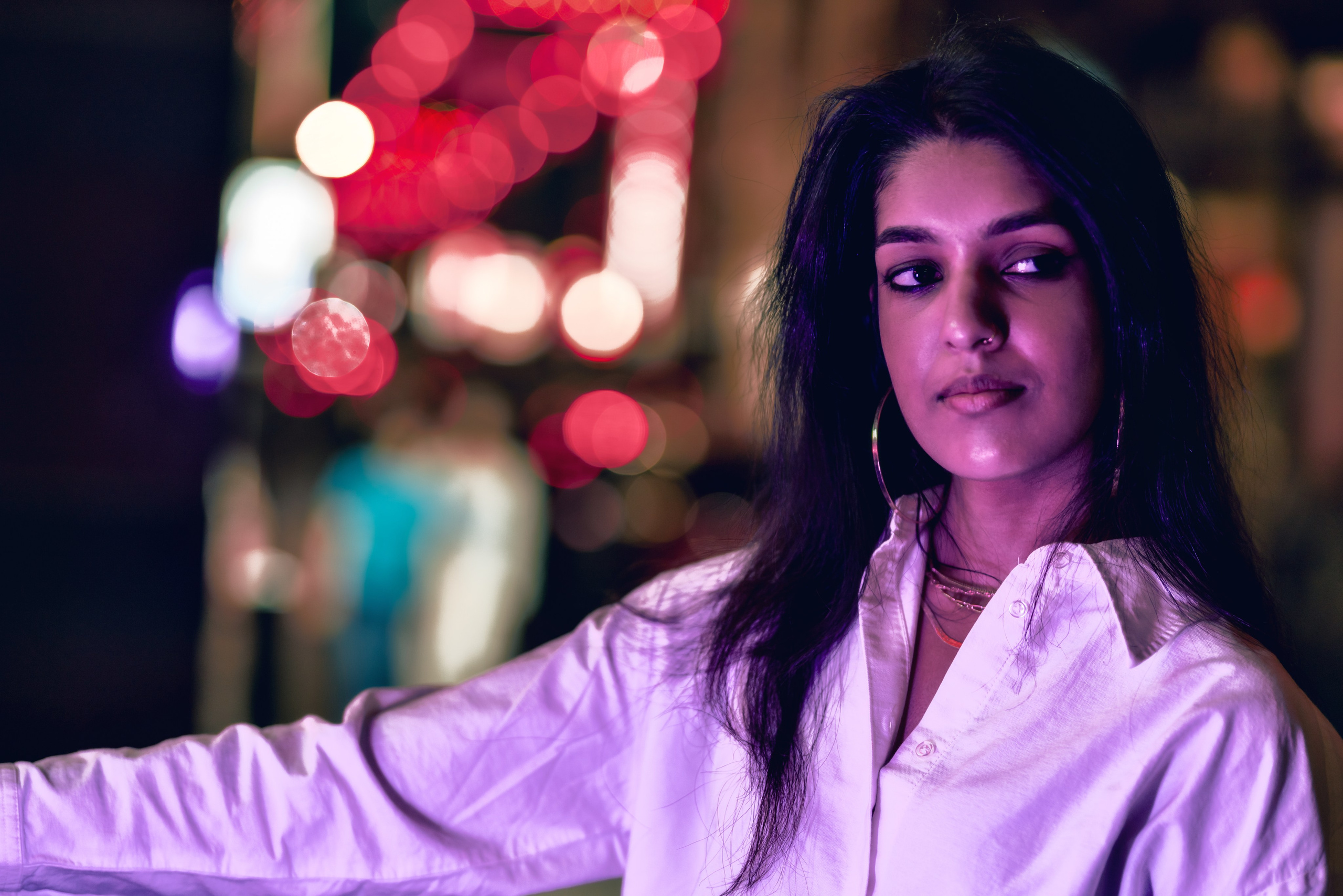 Environmental Night Portraits in Chennai
