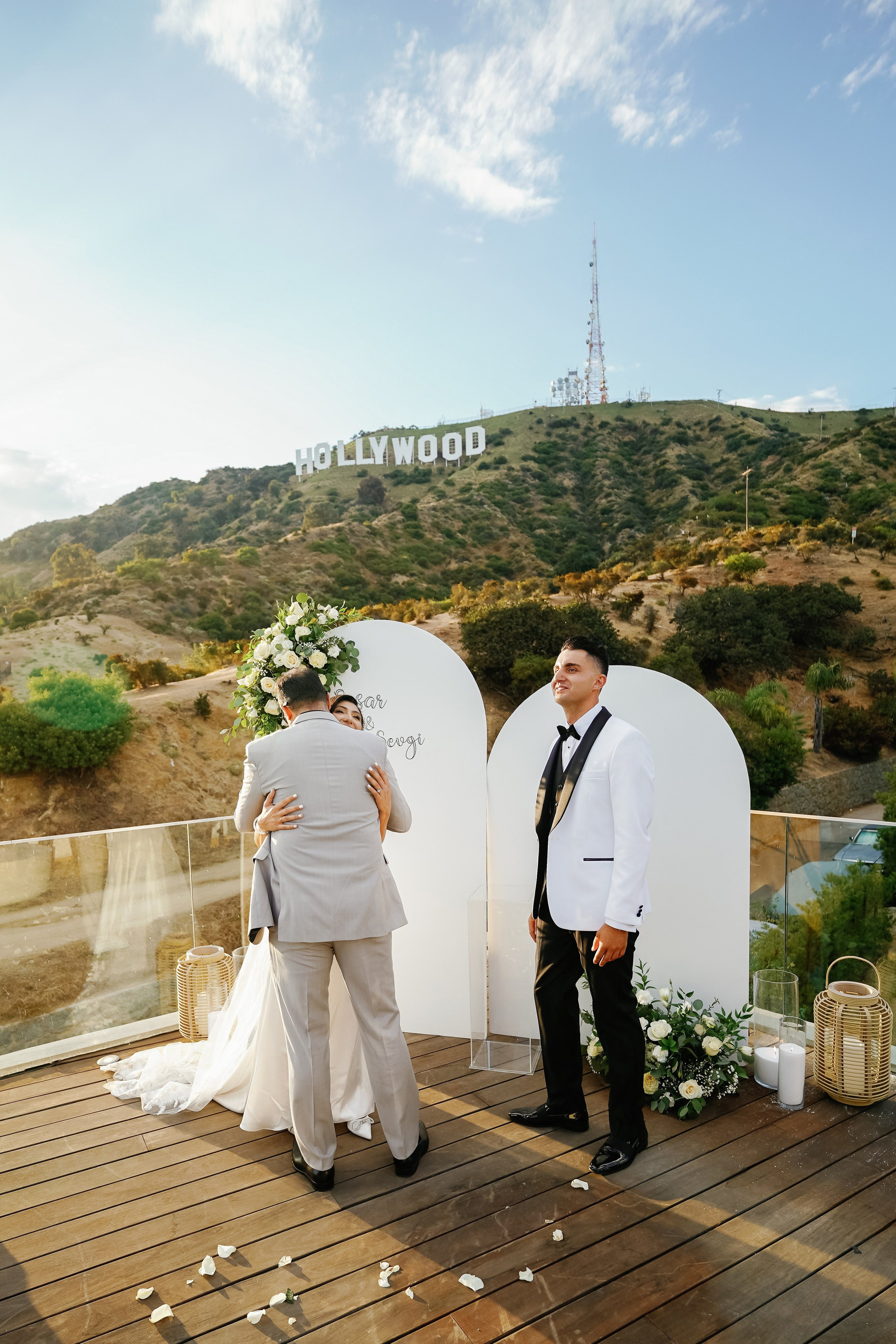 Wedding at the Hollywood Sign Venue, Los Angeles, California. Wedding Photography & Videography Team in California, Los Angeles, San Francisco, San Diego and Travel
