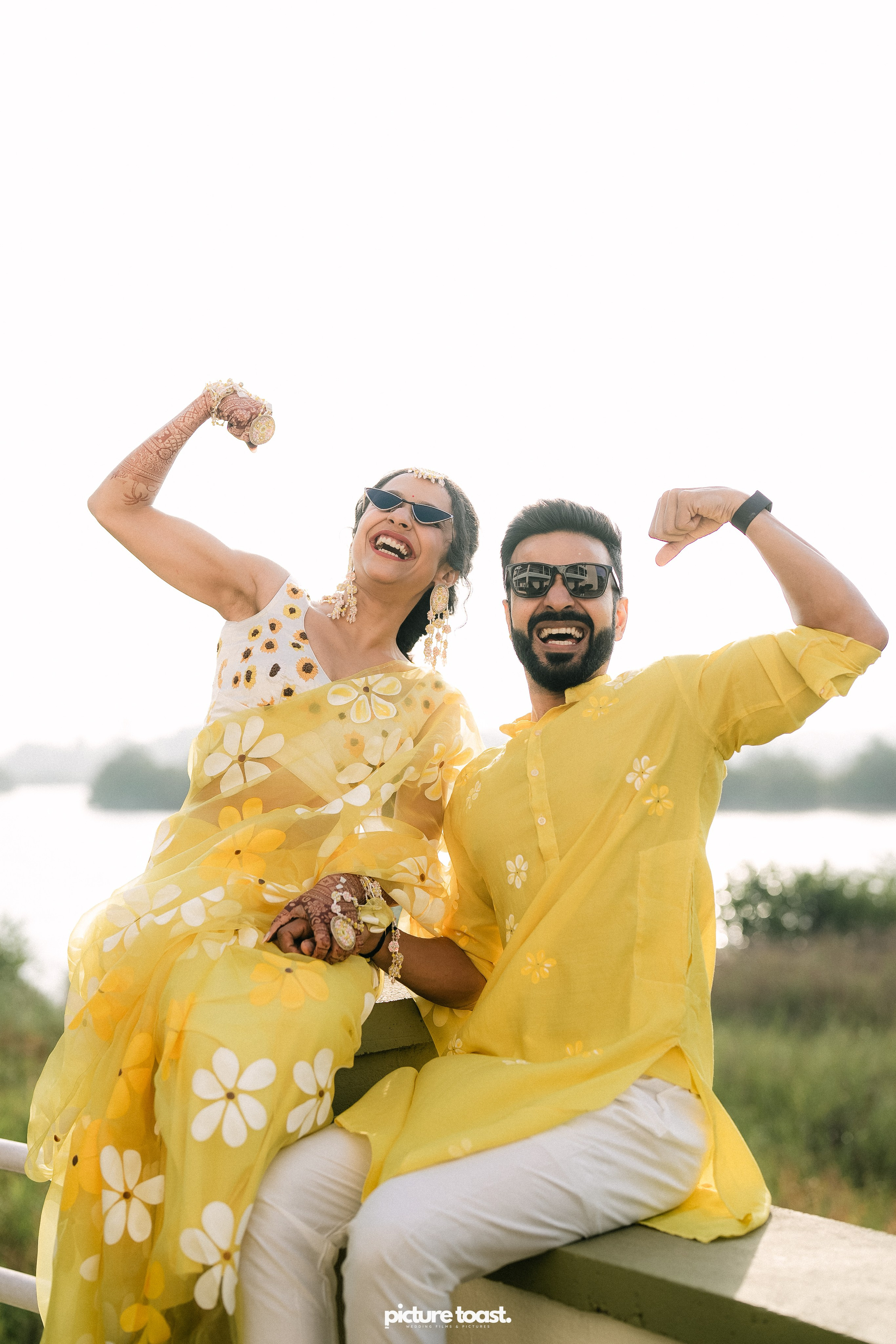 Haldi Hues Ft. Baebie & Goyal. Fine art Wedding Photographers in India & Canada