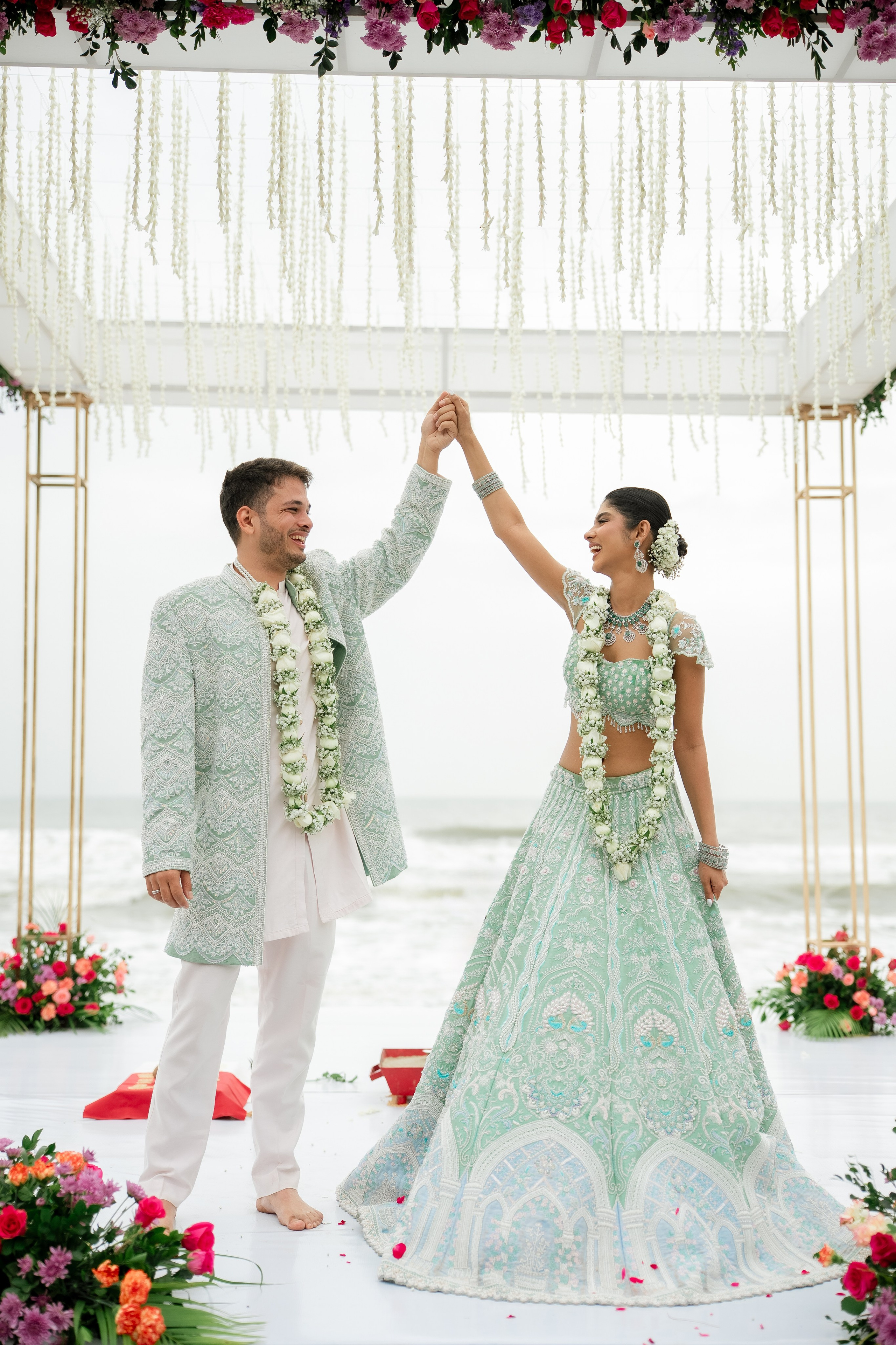 Beach Shaadi! Ft. Aishwarya & Milan. Fine art Wedding Photographers in India & Canada