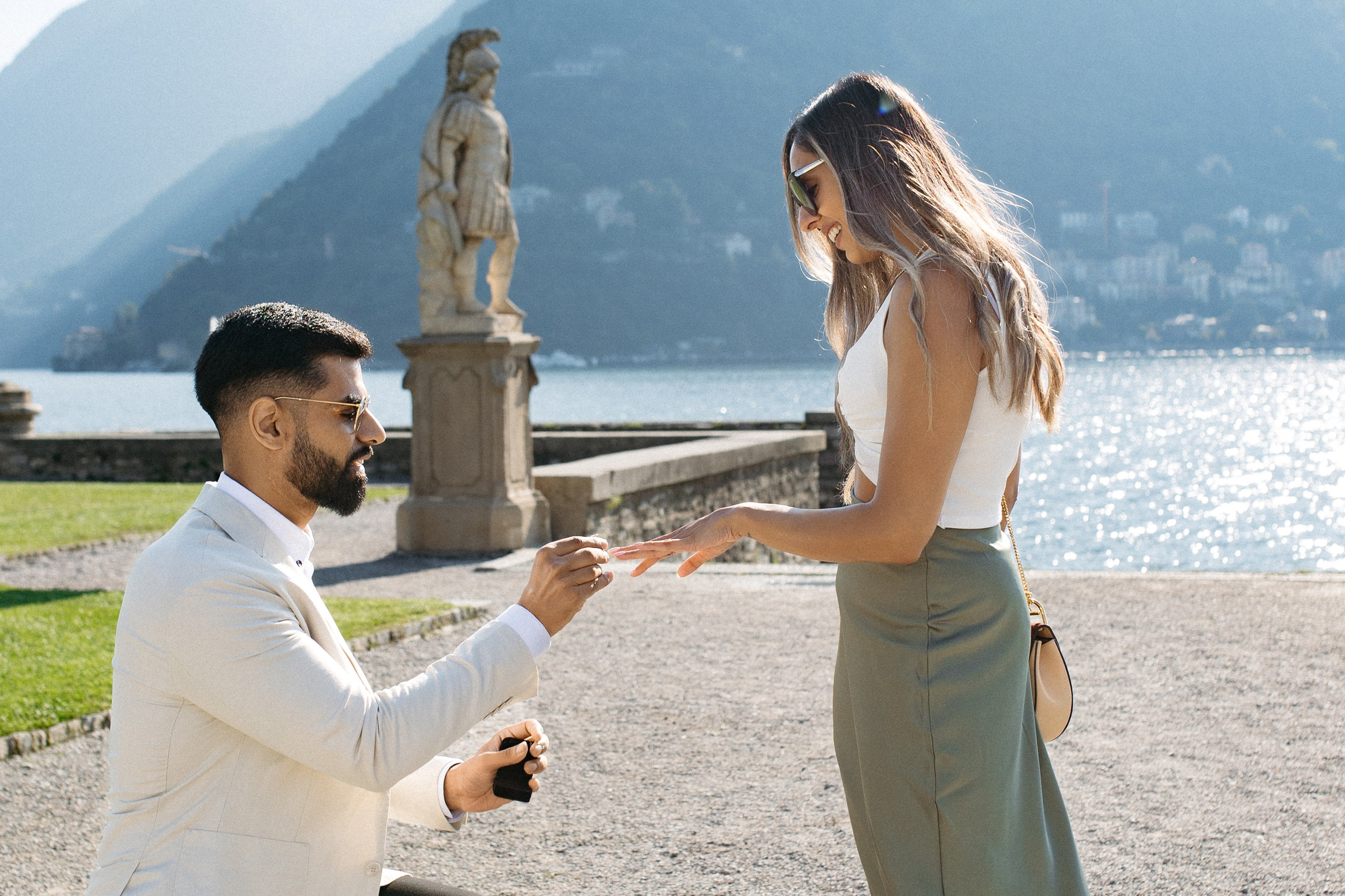 She said yes 💍. Wedding photographer in Italy