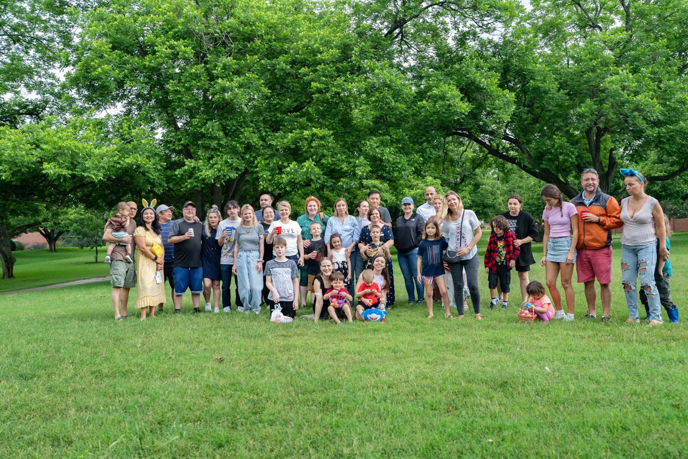 Easter picnic. Photographer Irina Kozhemyakina. Houston